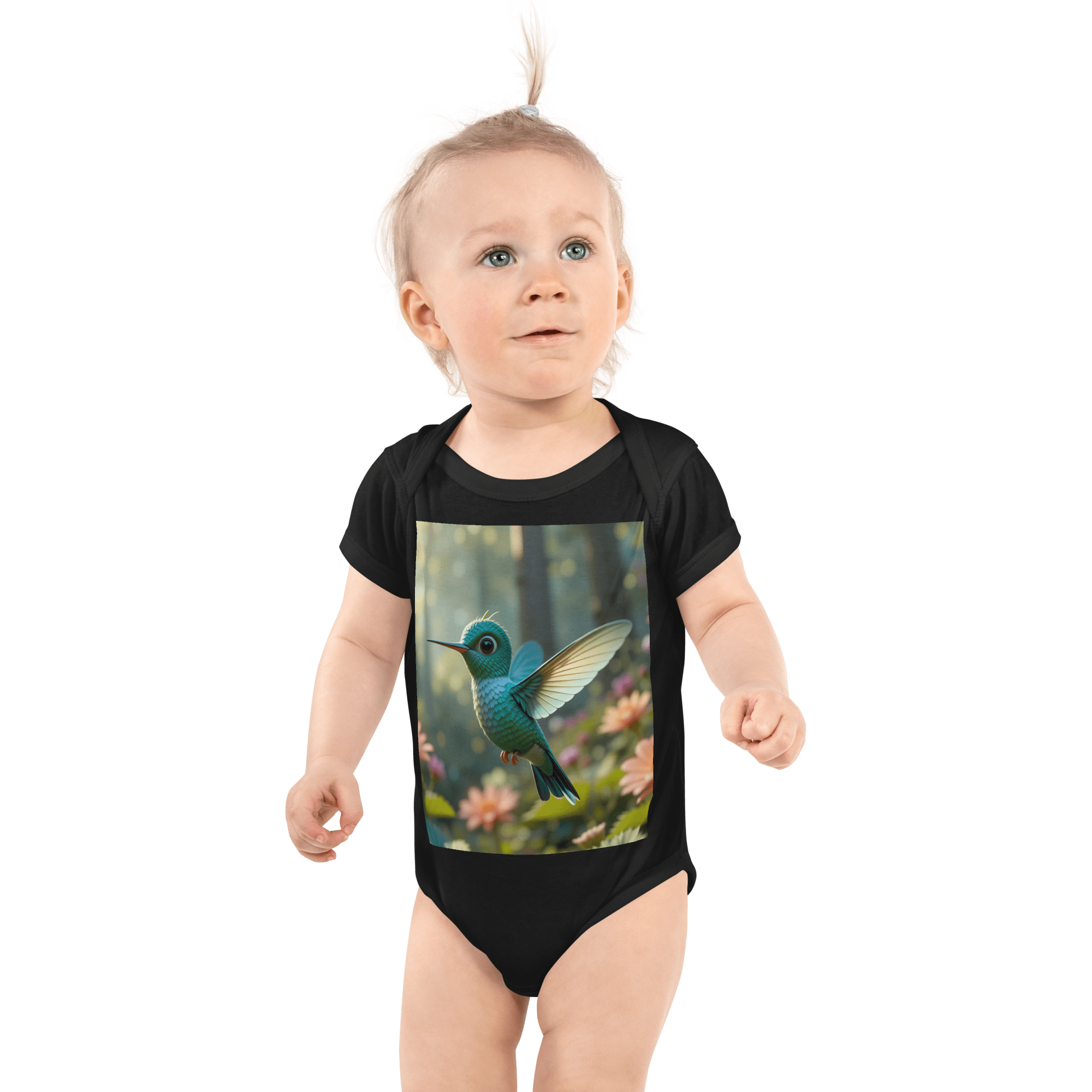 Hummingbird Infant Bodysuit | Organic Cotton | Newborn to 12M - Image 2