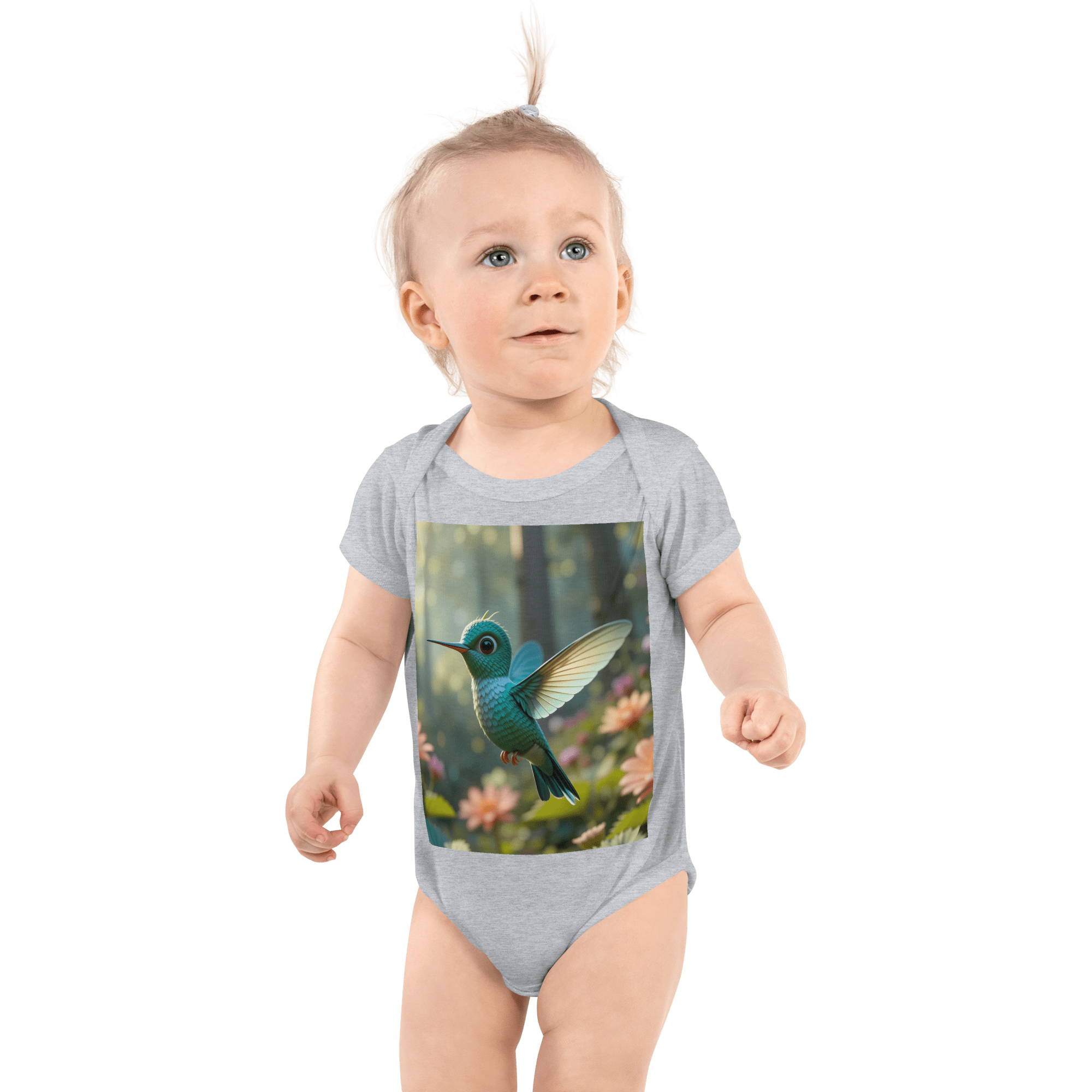 Hummingbird Infant Bodysuit | Organic Cotton | Newborn to 12M - Image 4