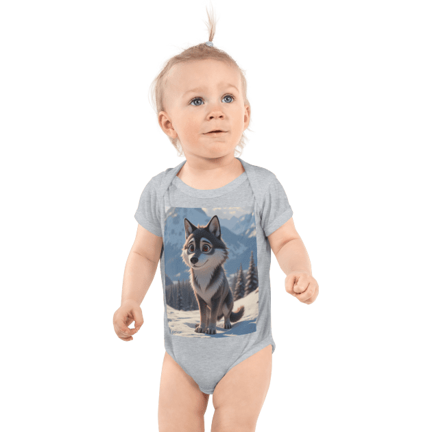 Wolf Infant Bodysuit | Organic Cotton | Newborn to 12M
