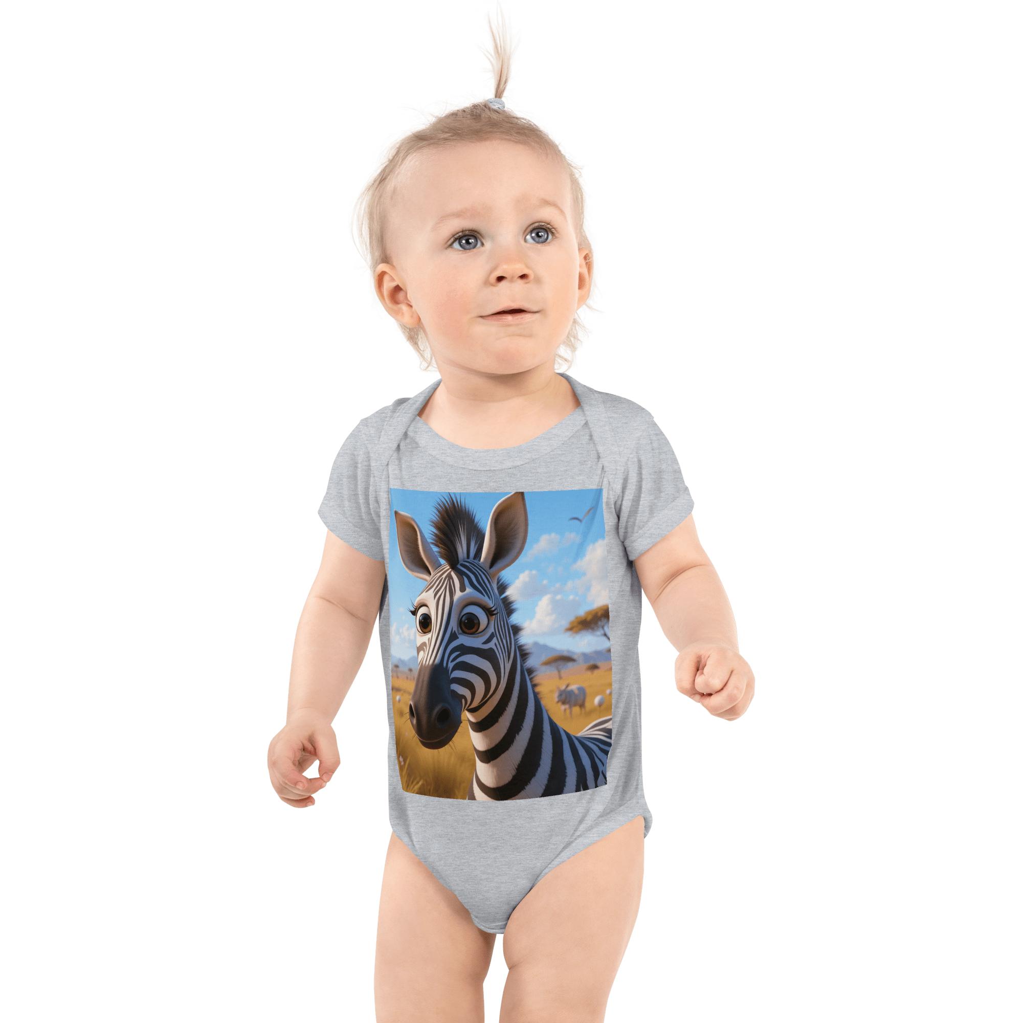Zebra Infant Bodysuit | Organic Cotton | Newborn to 12M - Image 4