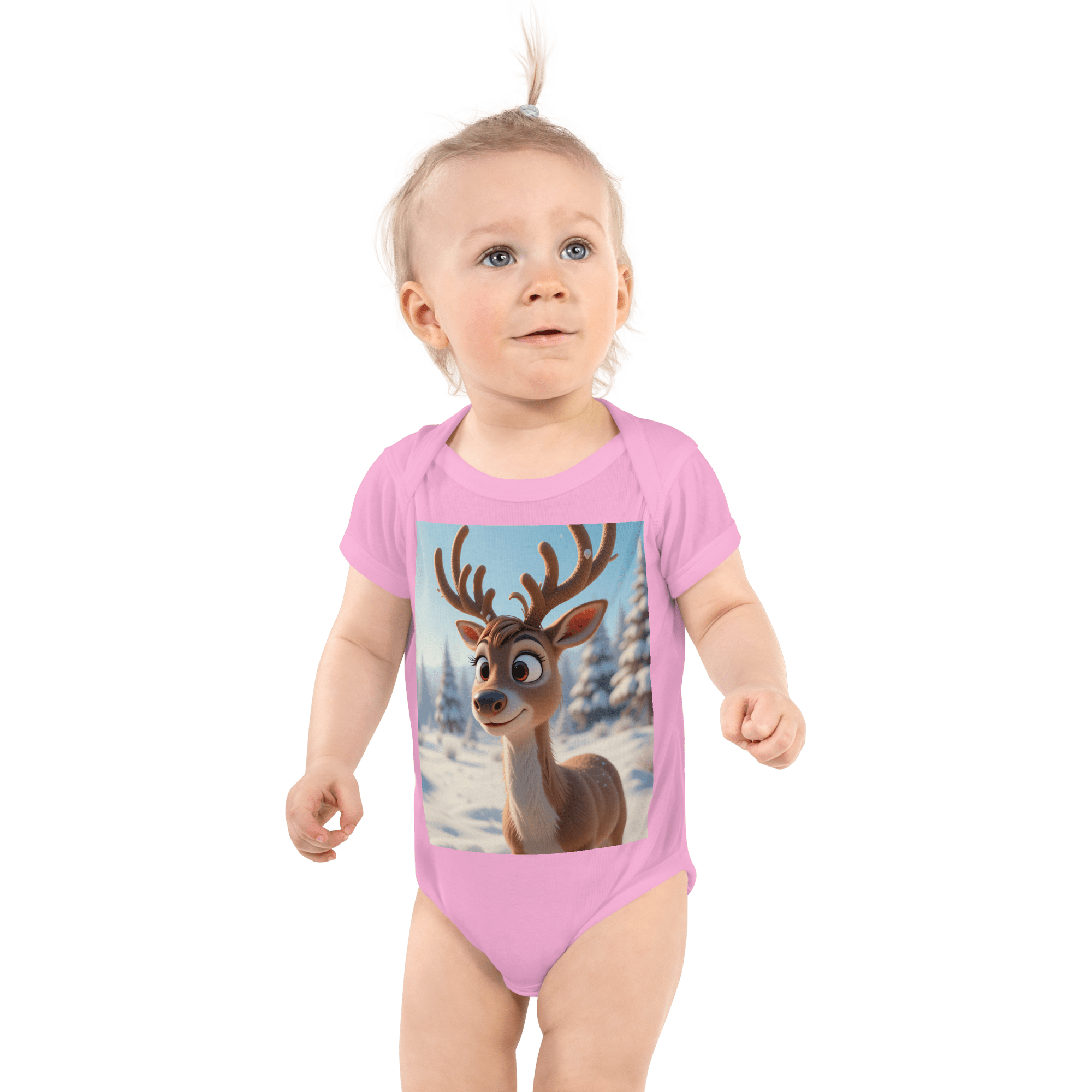Reindeer Infant Bodysuit | Organic Cotton | Newborn to 12M - Image 6