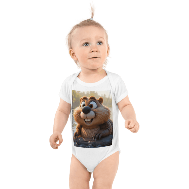 Beaver Infant Bodysuit | Organic Cotton | Newborn to 12M