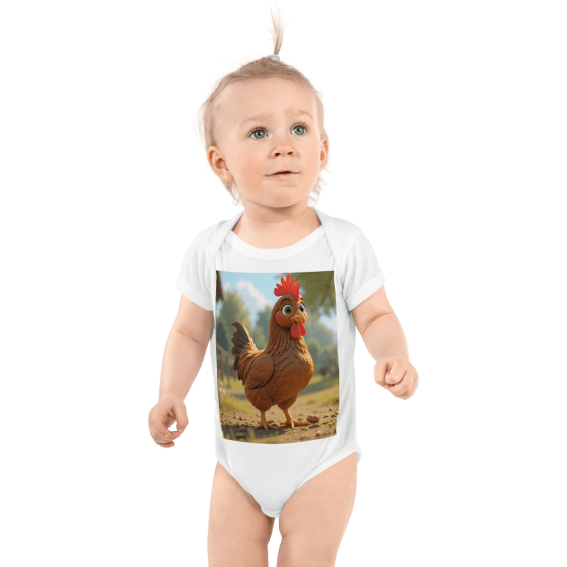 Chicken Infant Bodysuit | Organic Cotton | Newborn to 12M