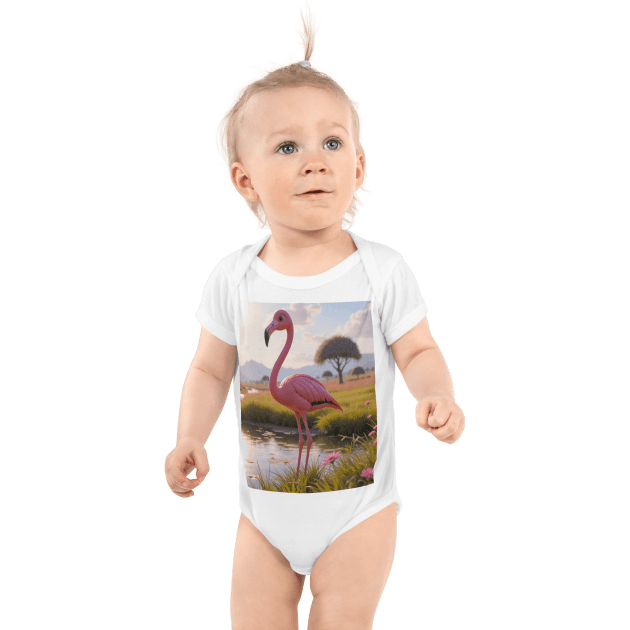 Flamingo Infant Bodysuit | Organic Cotton | Newborn to 12M