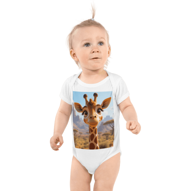 Giraffe Infant Bodysuit | Organic Cotton | Newborn to 12M