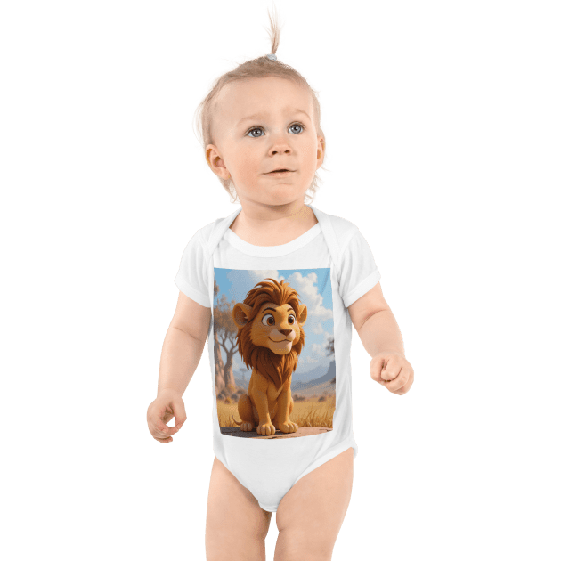 Lion Infant Bodysuit | Organic Cotton | Newborn to 12M