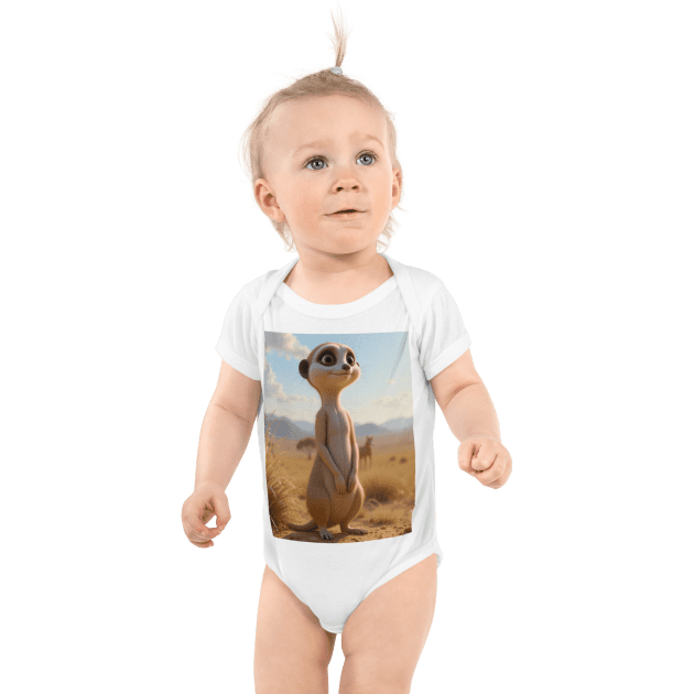 Meerkat Infant Bodysuit | Organic Cotton | Newborn to 12M