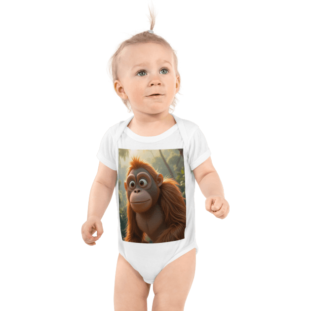 Orangutan Infant Bodysuit | Organic Cotton | Newborn to 12M