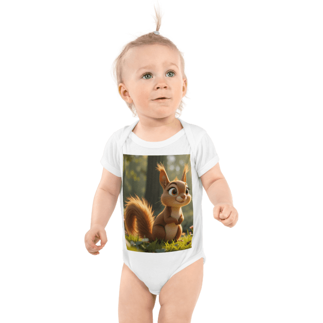 Squirrel Infant Bodysuit | Organic Cotton | Newborn to 12M