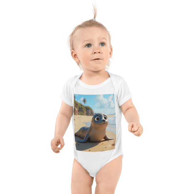 Seal Infant Bodysuit | Organic Cotton | Newborn to 12M