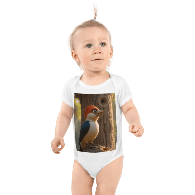 Woodpecker Infant Bodysuit | Organic Cotton | Newborn to 12M