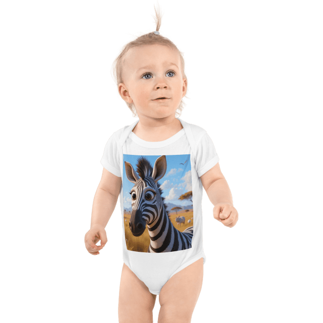 Zebra Infant Bodysuit | Organic Cotton | Newborn to 12M