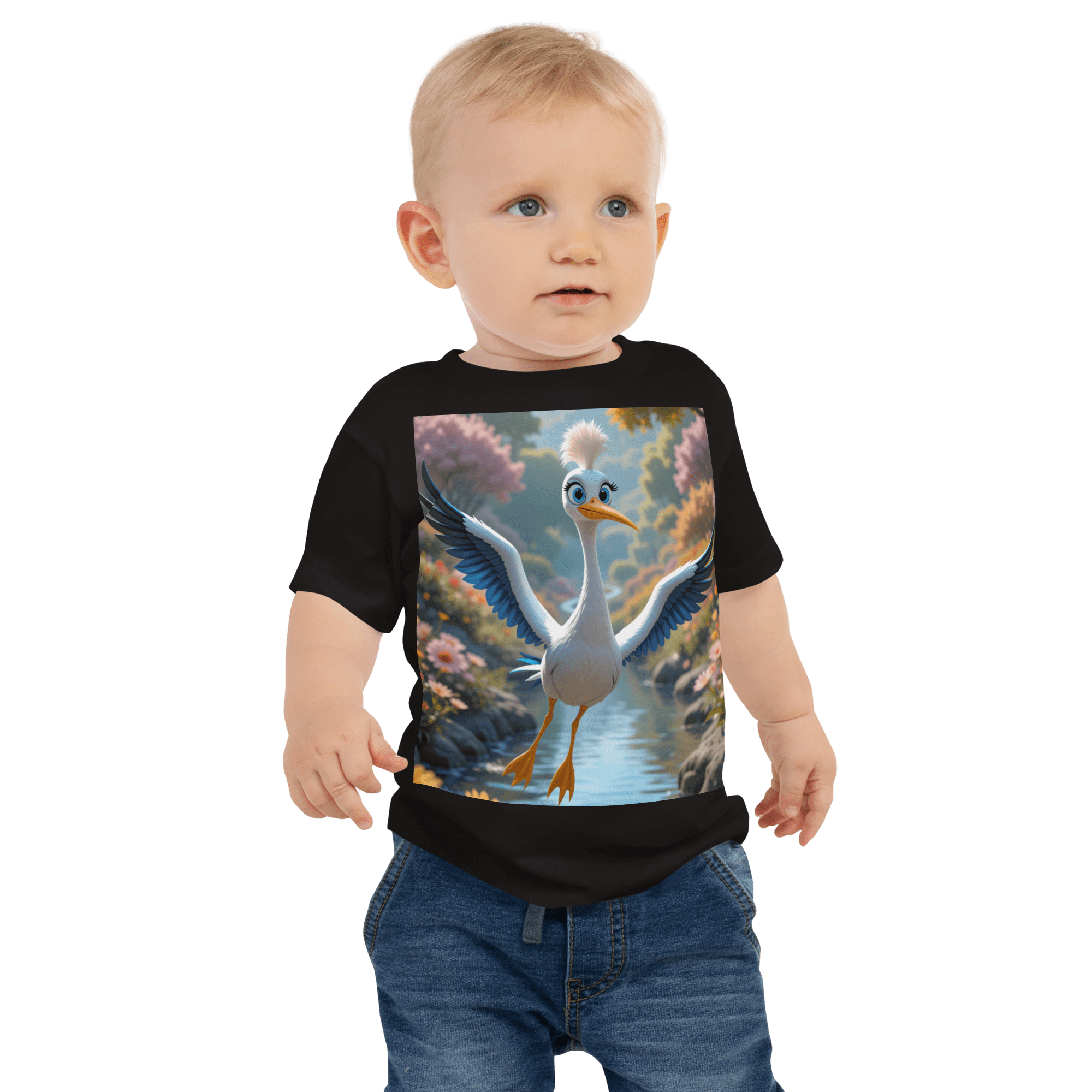 Crane Baby T-Shirt | Organic Cotton | 2T to 4T - Image 2