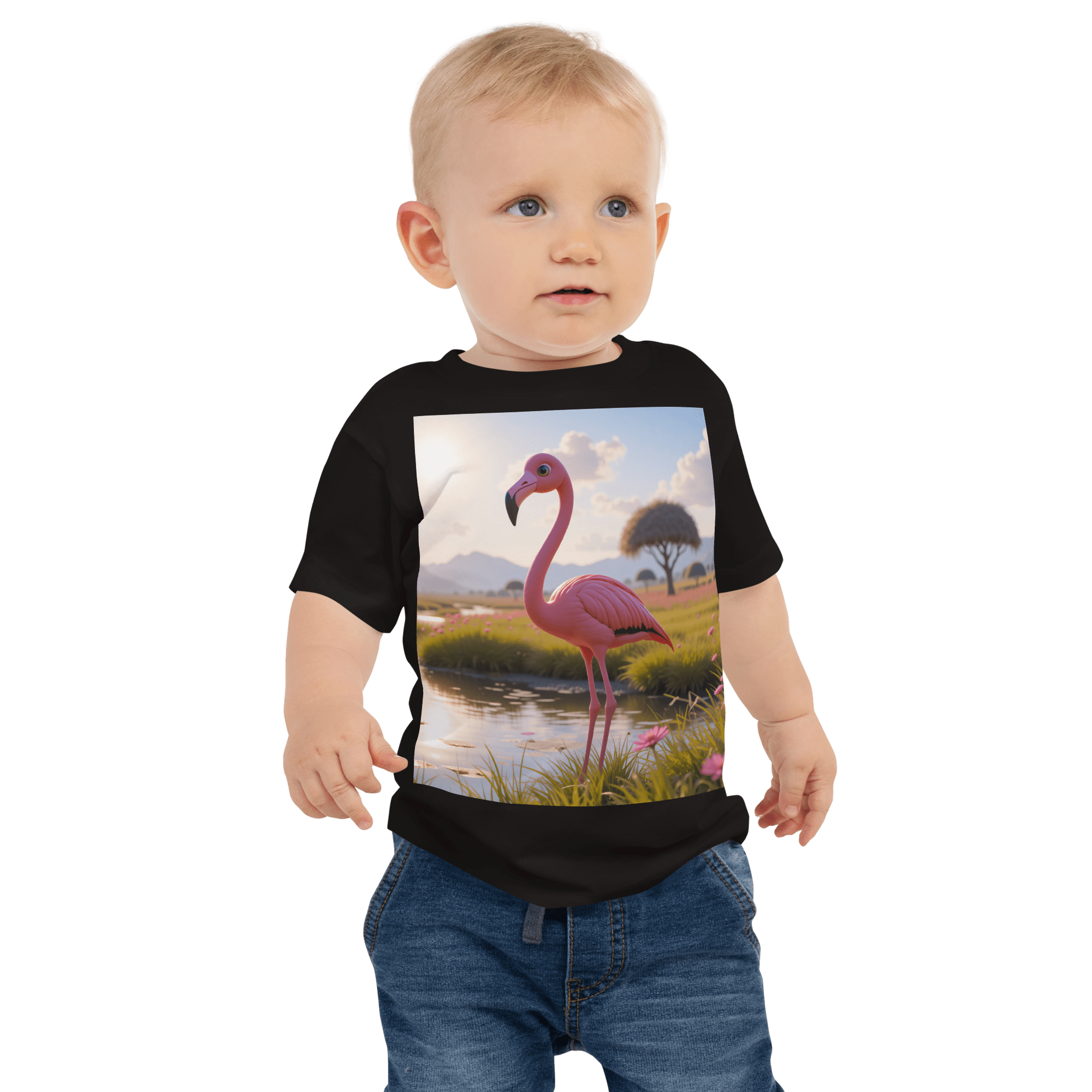 Flamingo Baby T-Shirt | Organic Cotton | 2T to 4T - Image 2