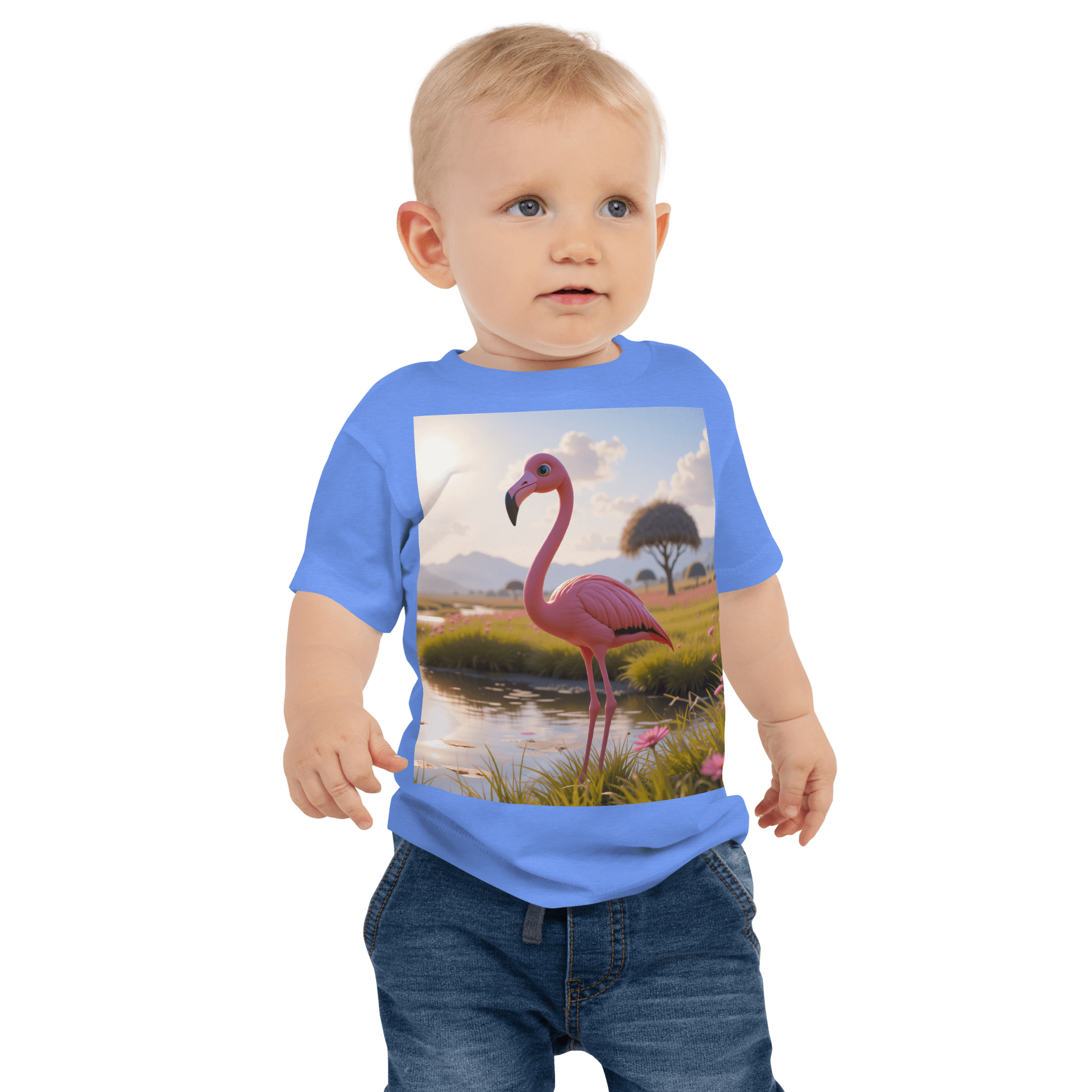 Flamingo Baby T-Shirt | Organic Cotton | 2T to 4T - Image 3