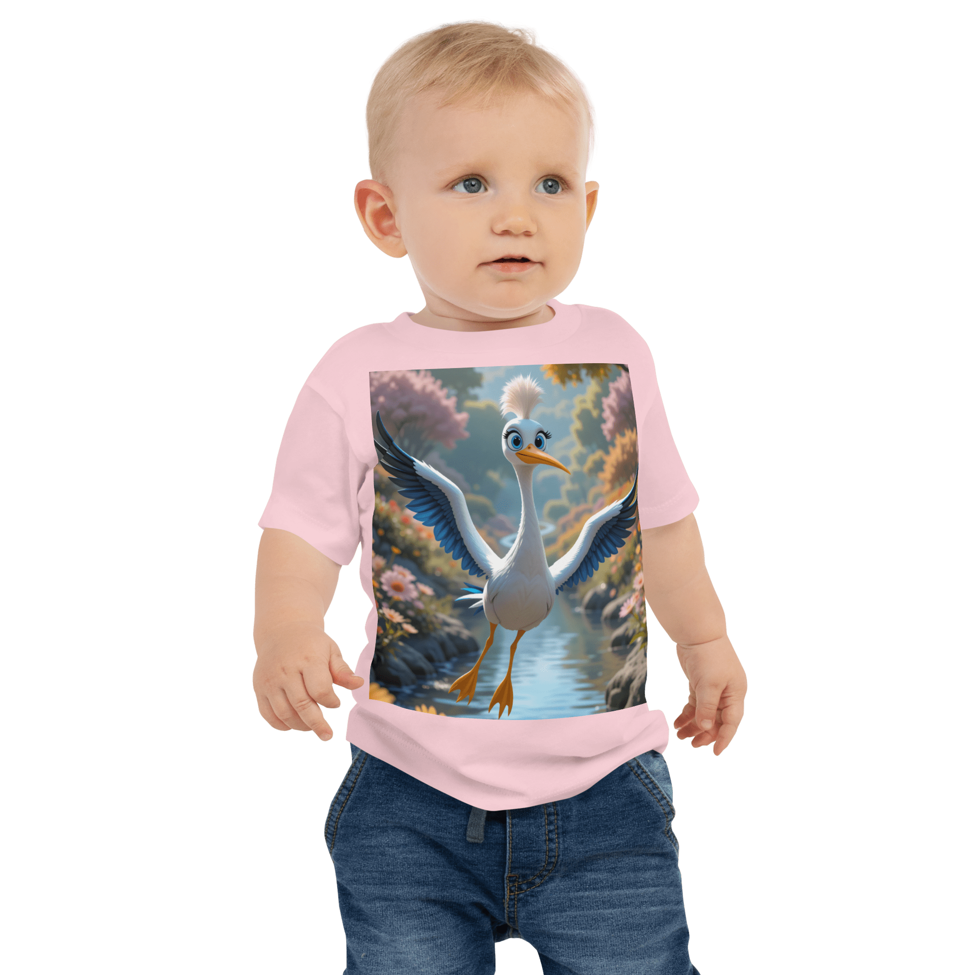 Crane Baby T-Shirt | Organic Cotton | 2T to 4T - Image 4