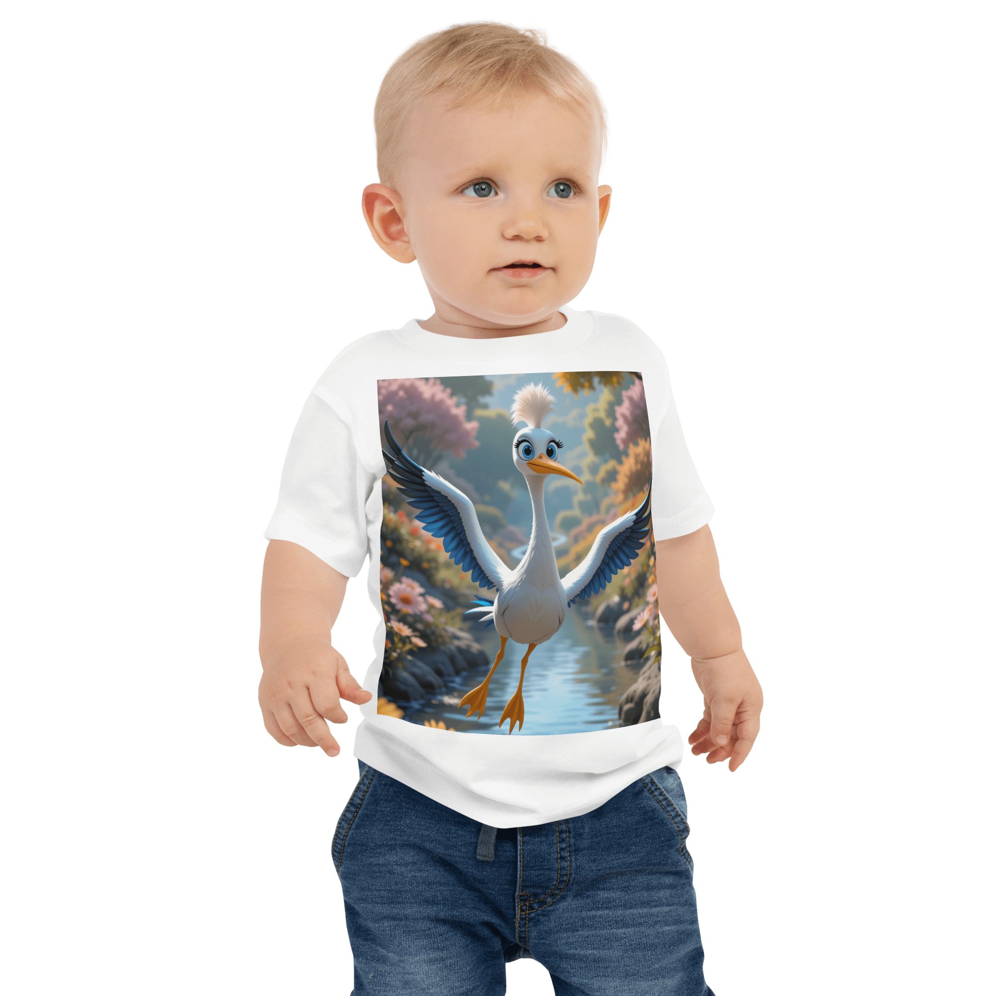 Crane Baby T-Shirt | Organic Cotton | 2T to 4T