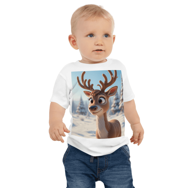 Reindeer Baby T-Shirt  | Organic Cotton | 2T to 4T
