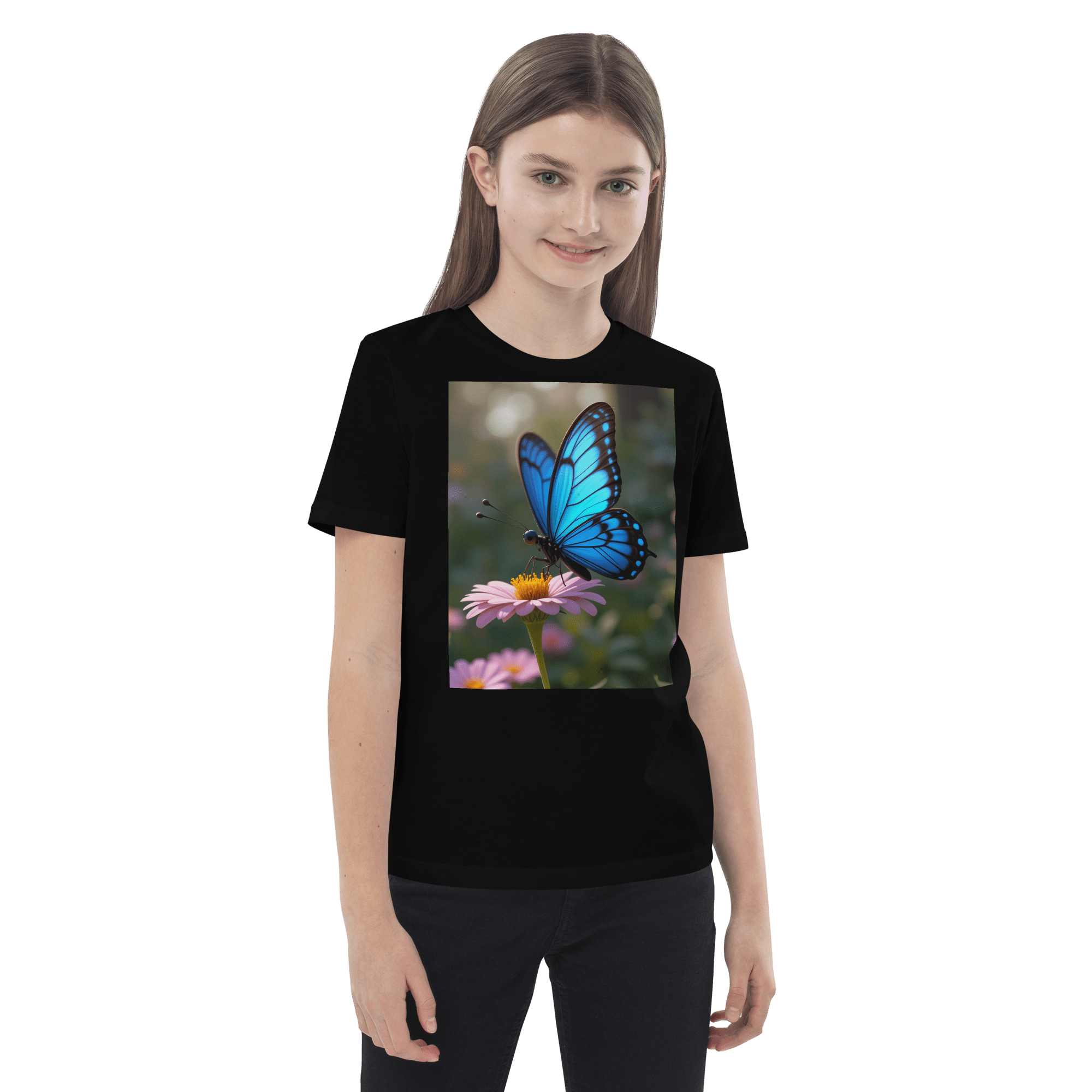 Butterfly Organic Cotton Kids T-Shirt | Organic Cotton | 2T to 4T - Image 3