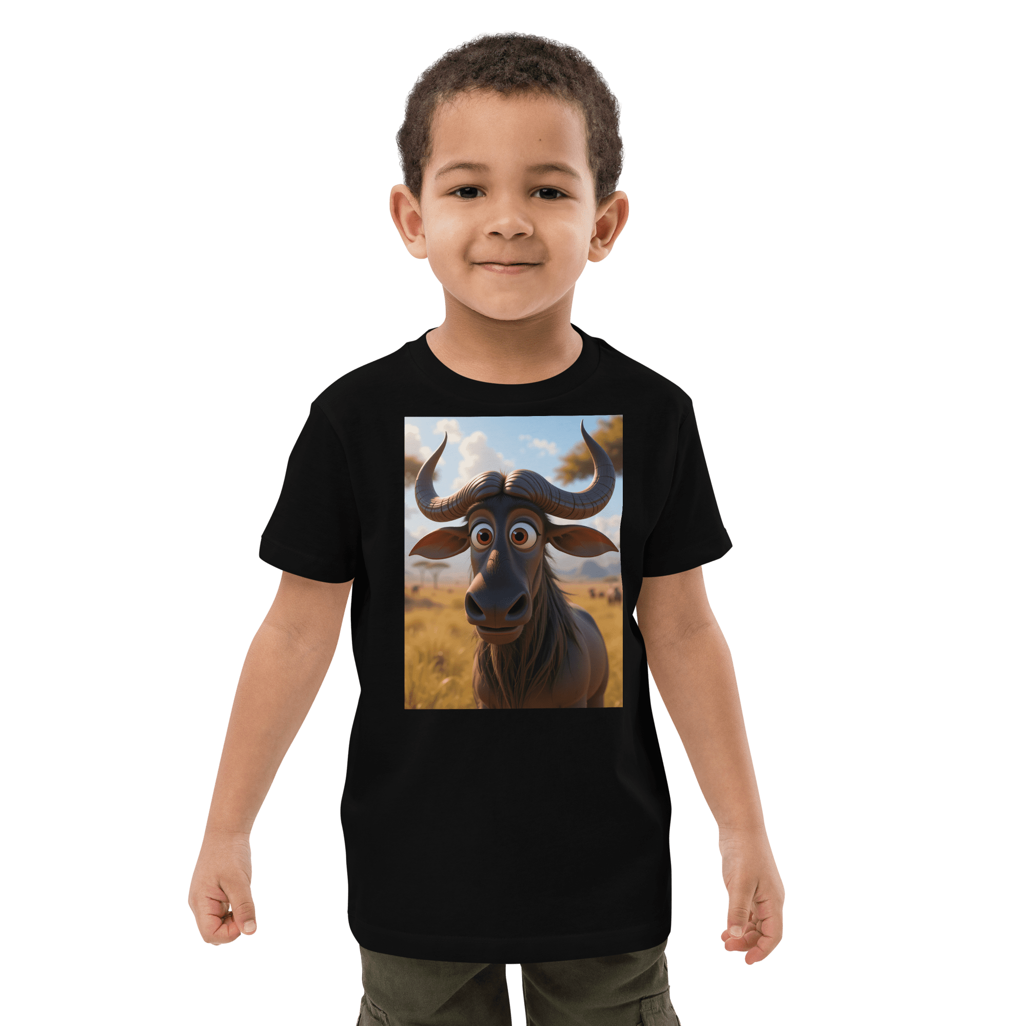 Wildebeest Organic Cotton Kids T-Shirt | Organic Cotton | 2T to 4T - Image 2