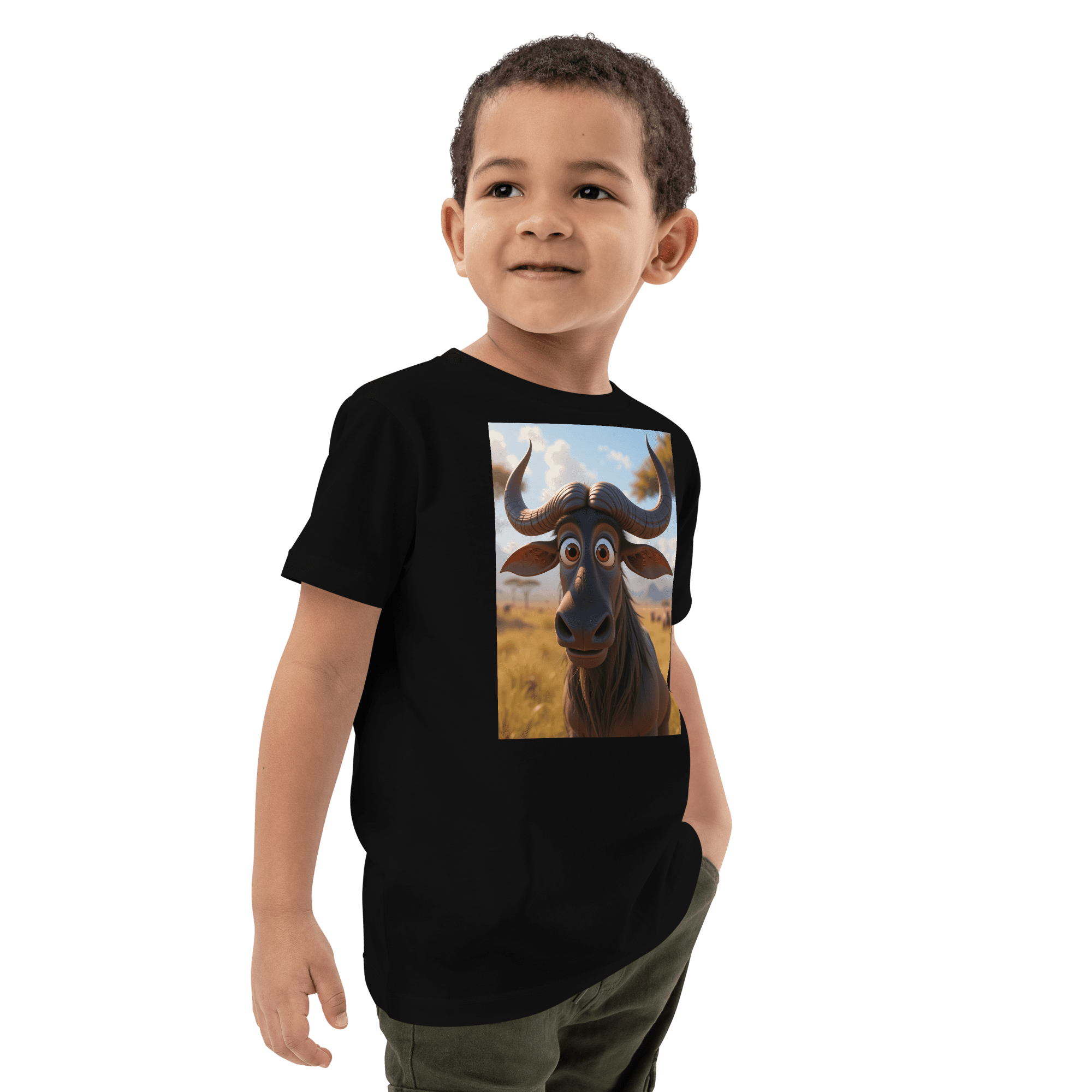 Wildebeest Organic Cotton Kids T-Shirt | Organic Cotton | 2T to 4T - Image 3