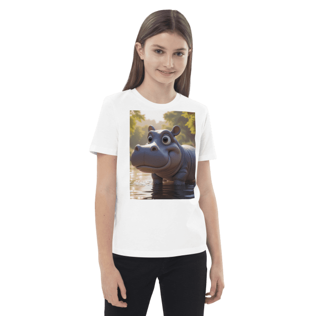 Hippo Organic Cotton Kids T-Shirt | Organic Cotton | 2T to 4T