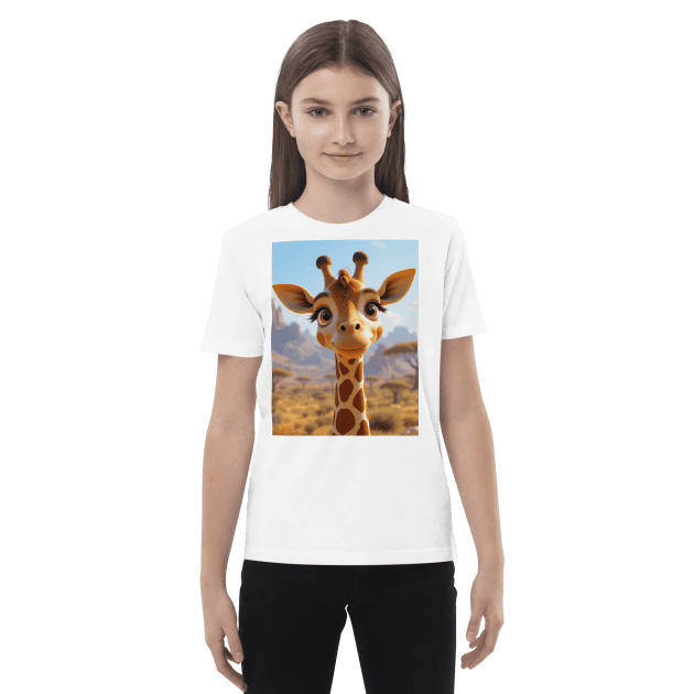 Giraffe Organic Cotton Kids T-Shirt | Organic Cotton | 2T to 4T