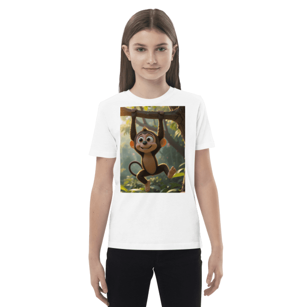 Monkey Organic Cotton Kids T-Shirt | Organic Cotton | 2T to 4T