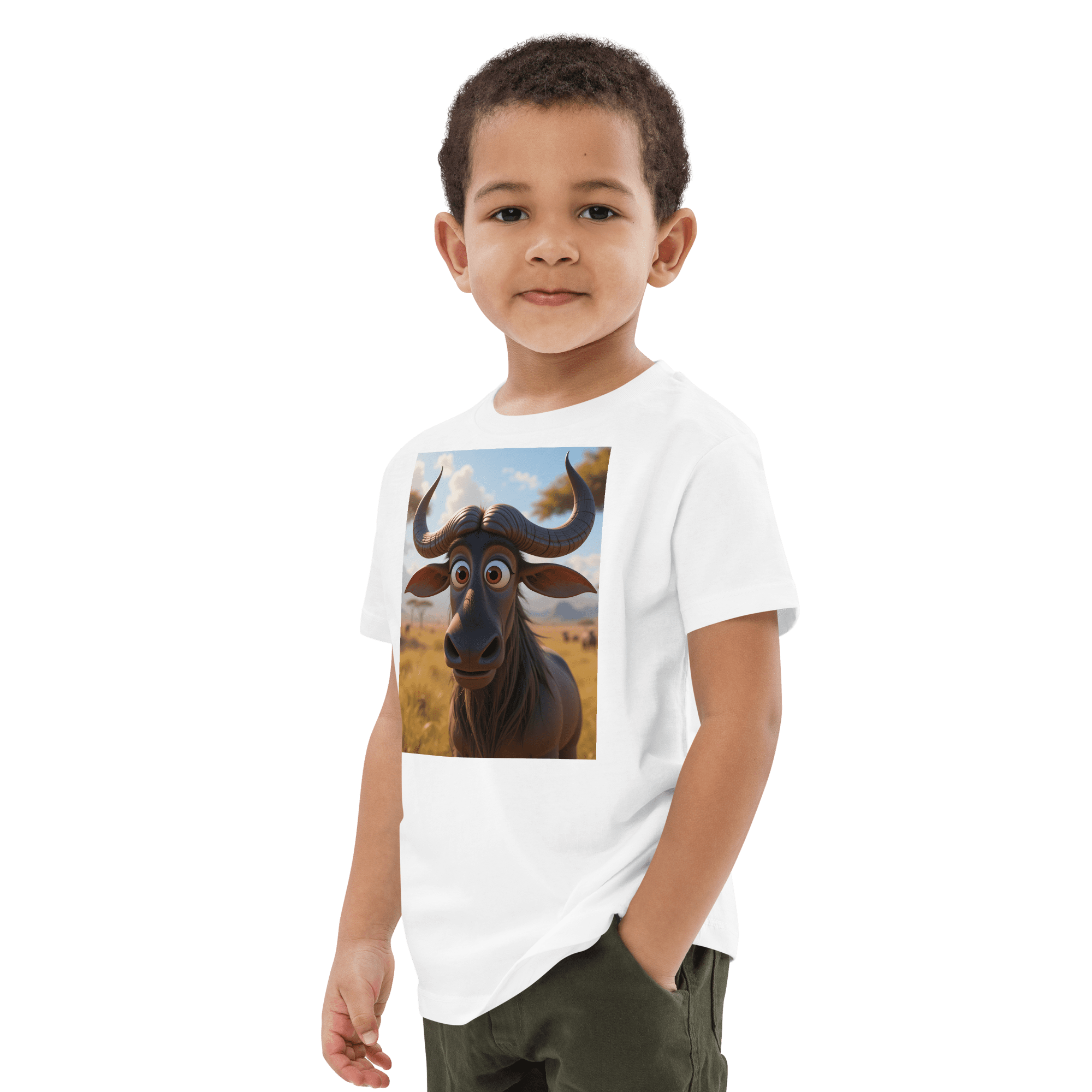 Wildebeest Organic Cotton Kids T-Shirt | Organic Cotton | 2T to 4T - Image 9