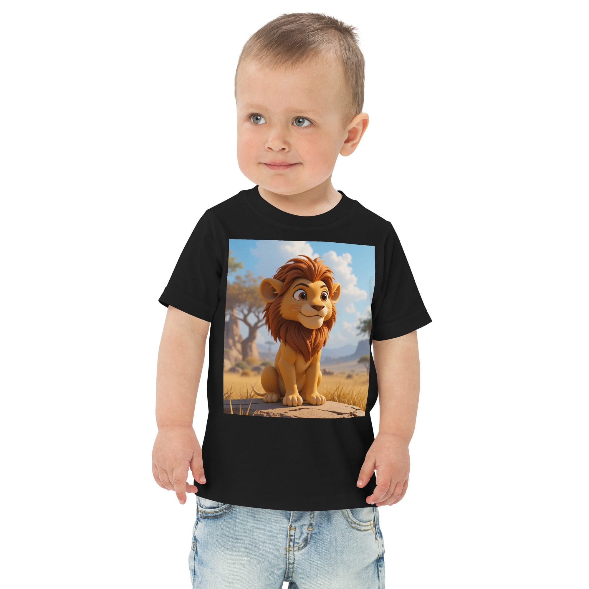 Lion Toddler Jersey T-Shirt | Organic Cotton | 2T to 4T - Image 2