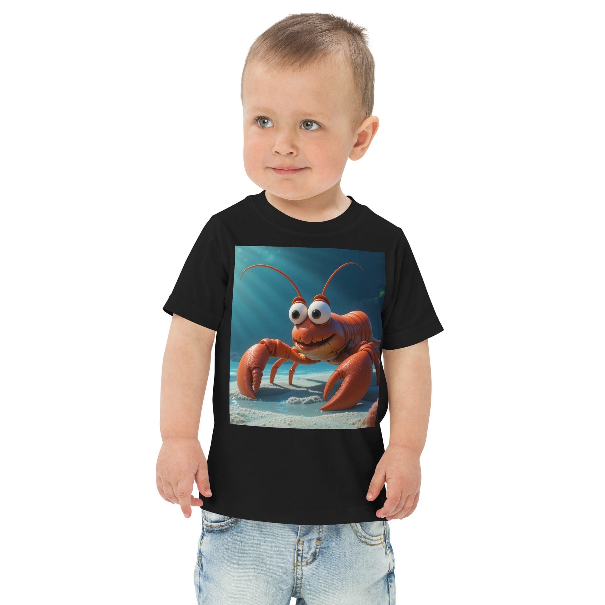 Lobster Toddler Jersey T-Shirt | Organic Cotton | 2T to 4T - Image 2