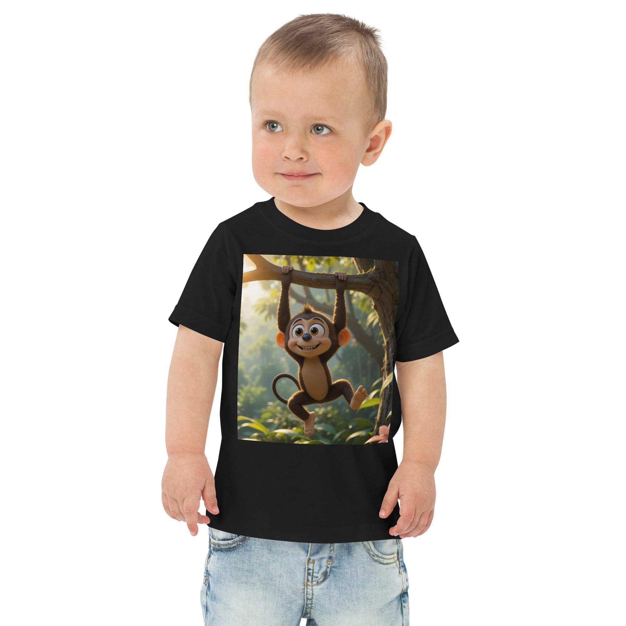 Monkey Toddler Jersey T-Shirt | Organic Cotton | 2T to 4T - Image 2