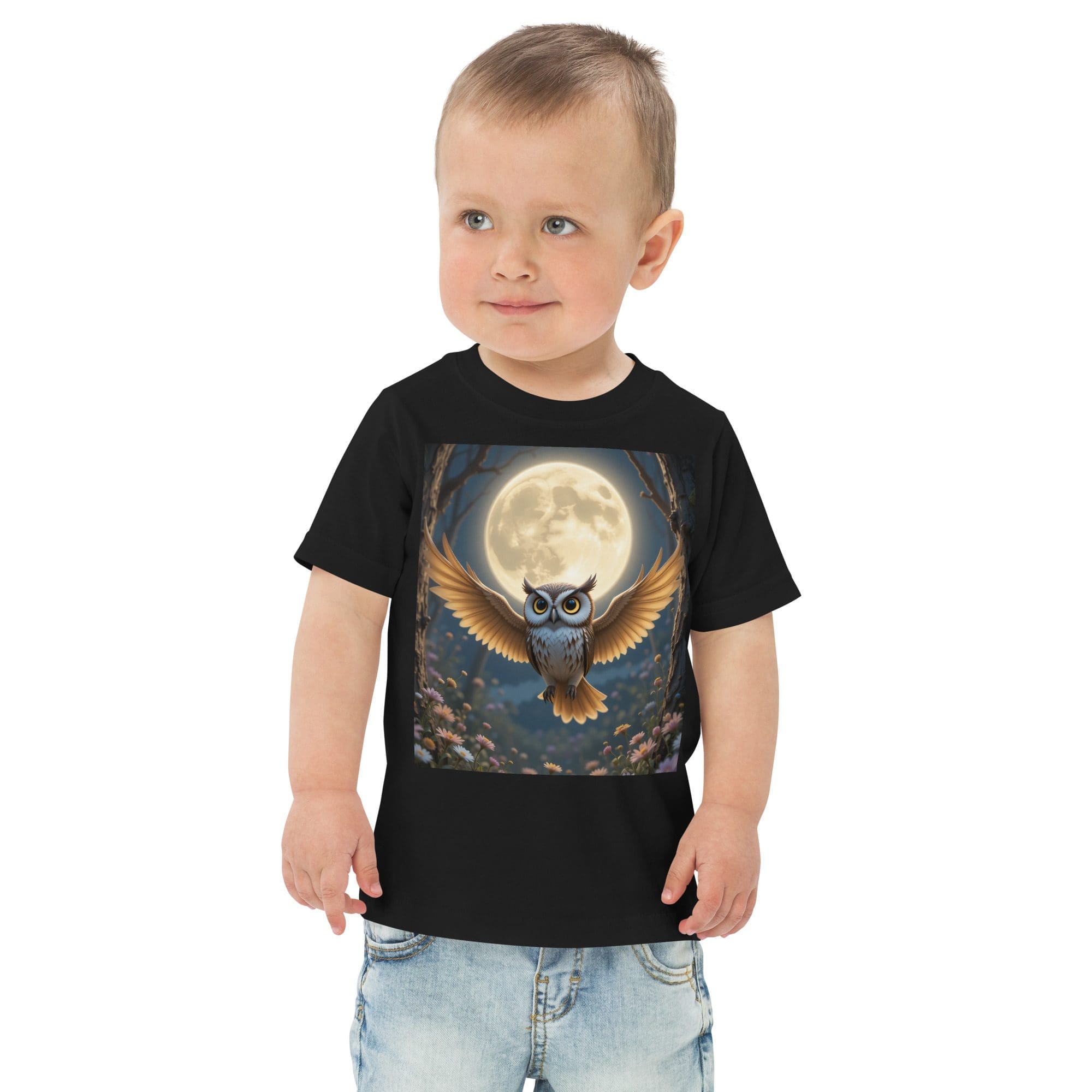 Owl Toddler Jersey T-Shirt | Organic Cotton | 2T to 4T