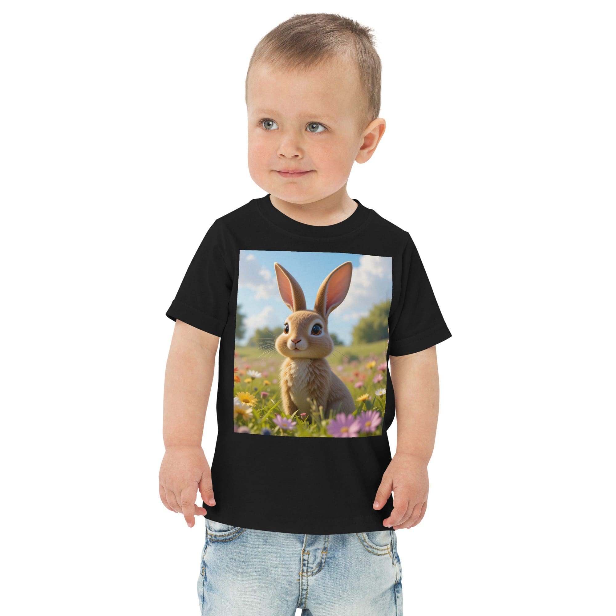 Rabbit Toddler Jersey T-Shirt | Organic Cotton | 2T to 4T - Image 2