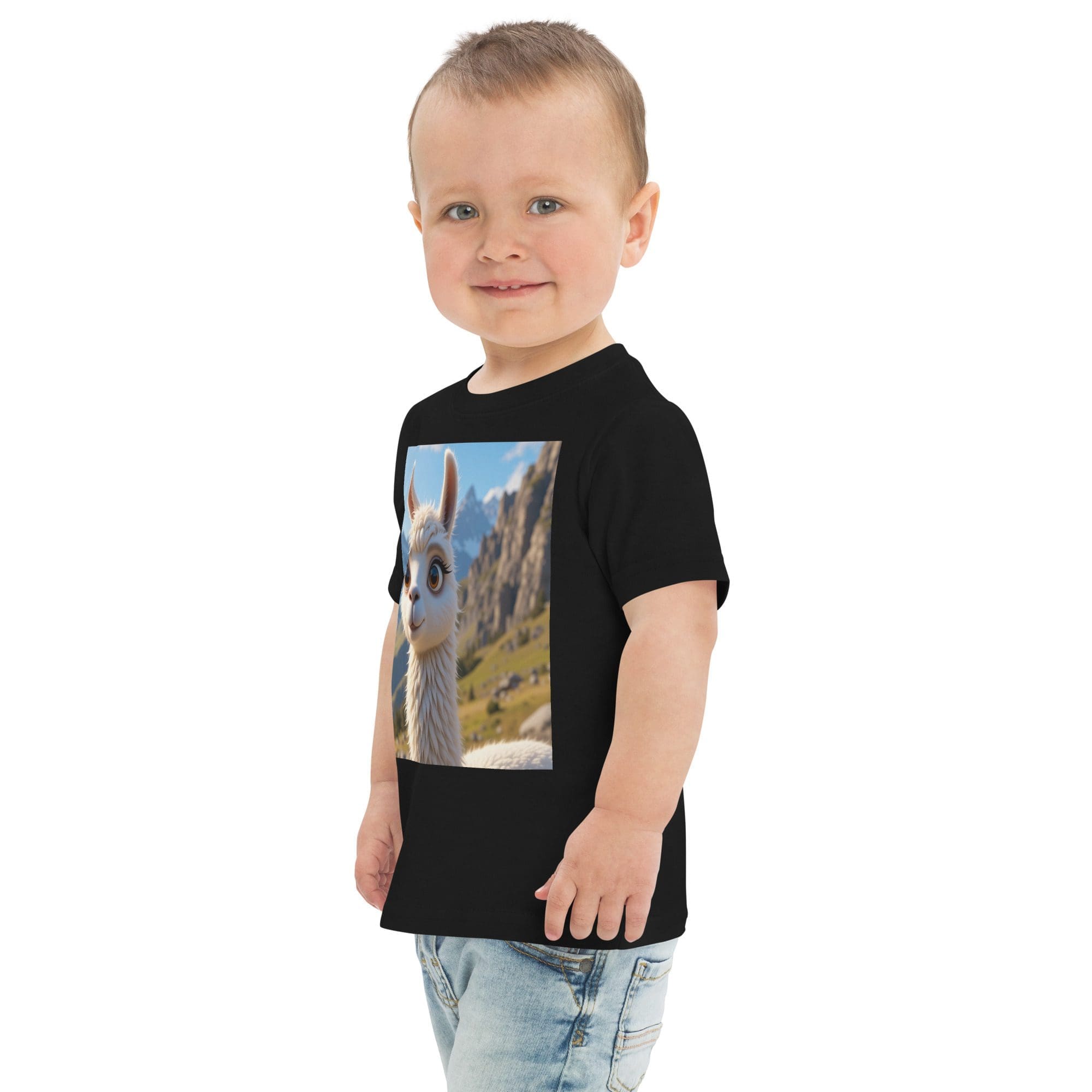Llama Toddler Jersey T-Shirt | Organic Cotton | 2T to 4T - Image 4