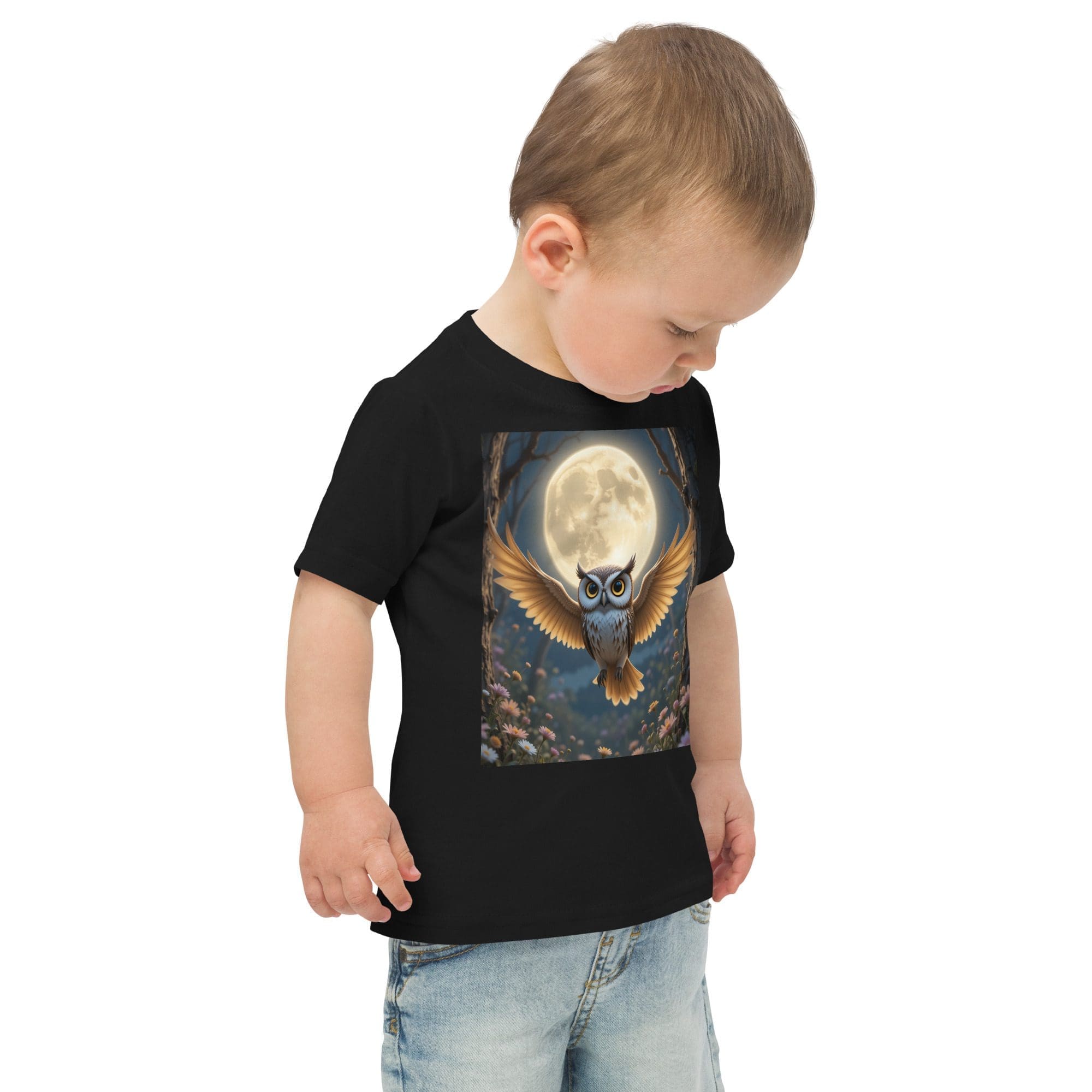 Owl Toddler Jersey T-Shirt | Organic Cotton | 2T to 4T - Image 2