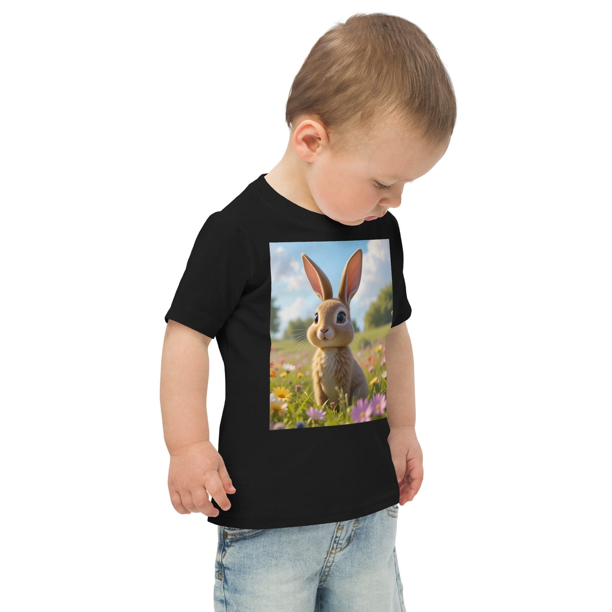 Rabbit Toddler Jersey T-Shirt | Organic Cotton | 2T to 4T - Image 3