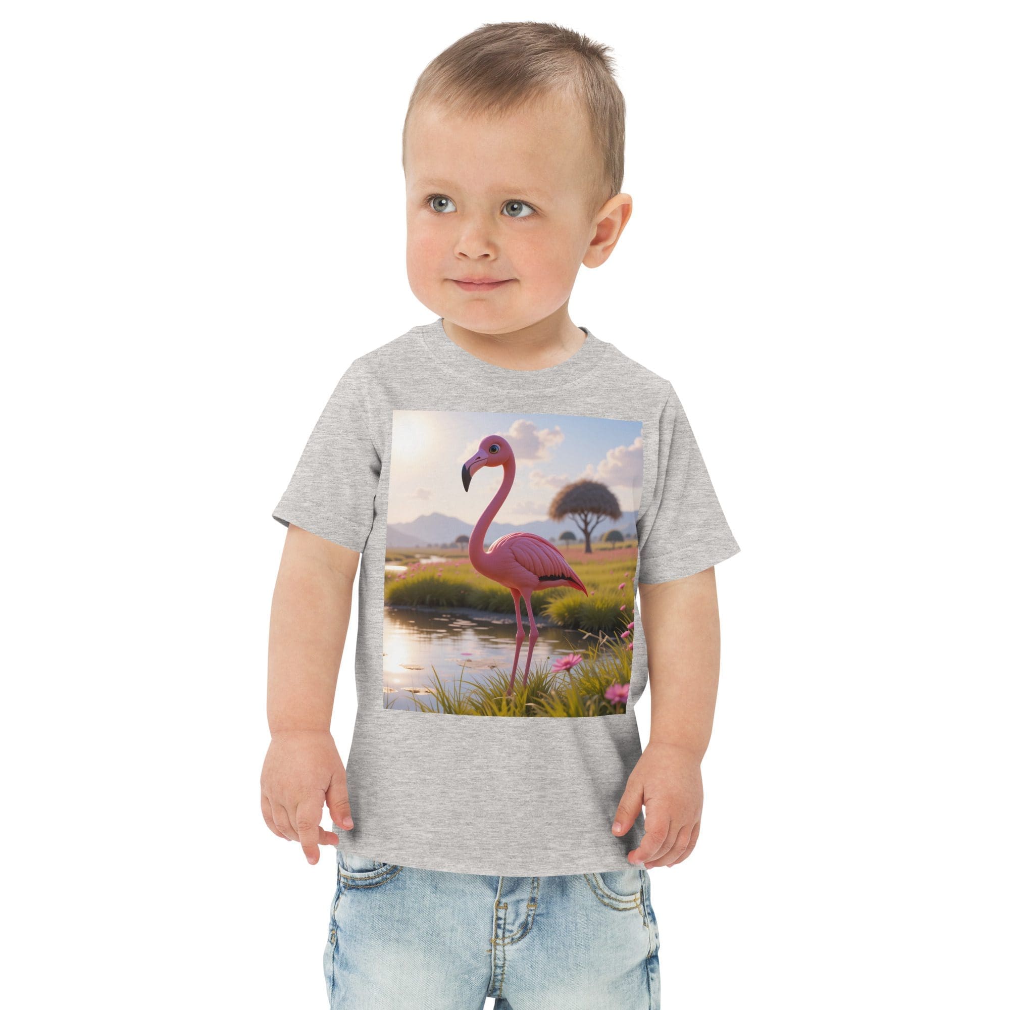 Flamingo Toddler Jersey T-Shirt | Organic Cotton | 2T to 4T - Image 11