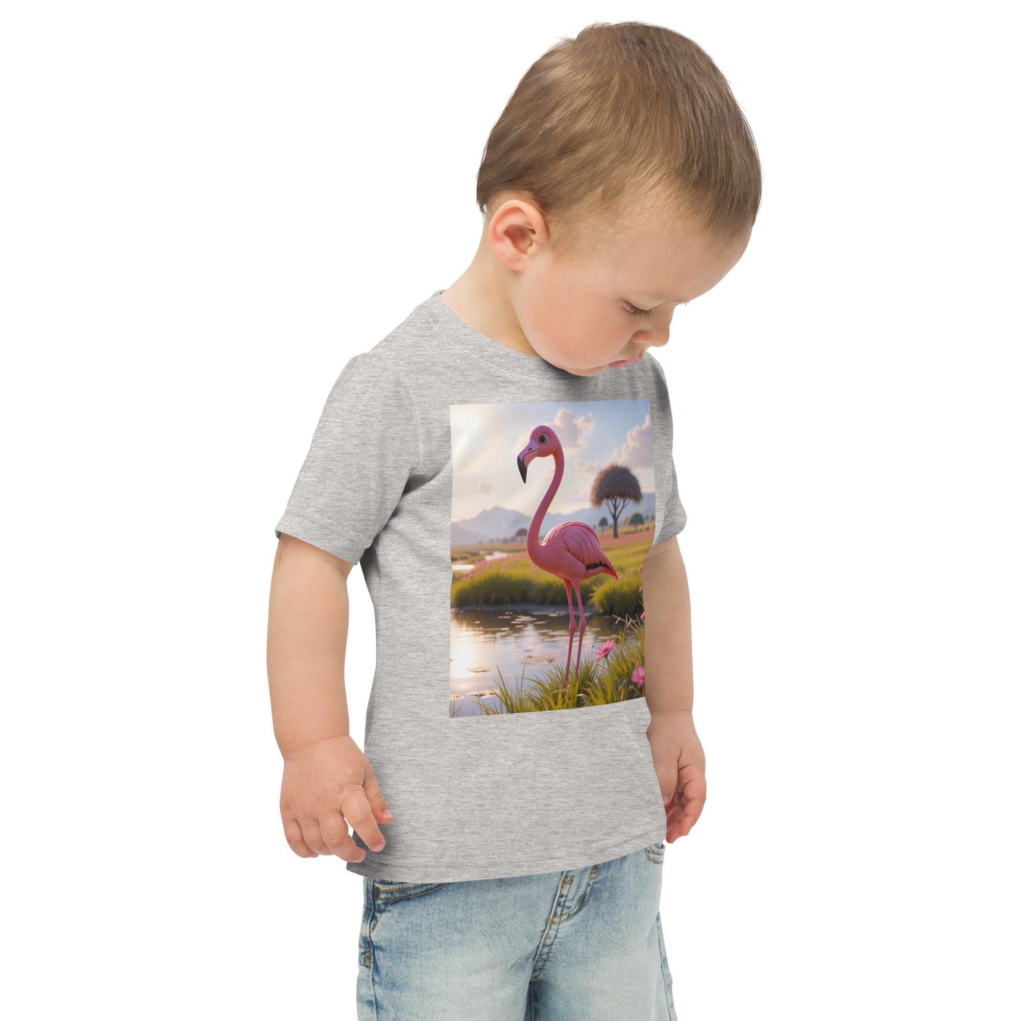Flamingo Toddler Jersey T-Shirt | Organic Cotton | 2T to 4T - Image 12