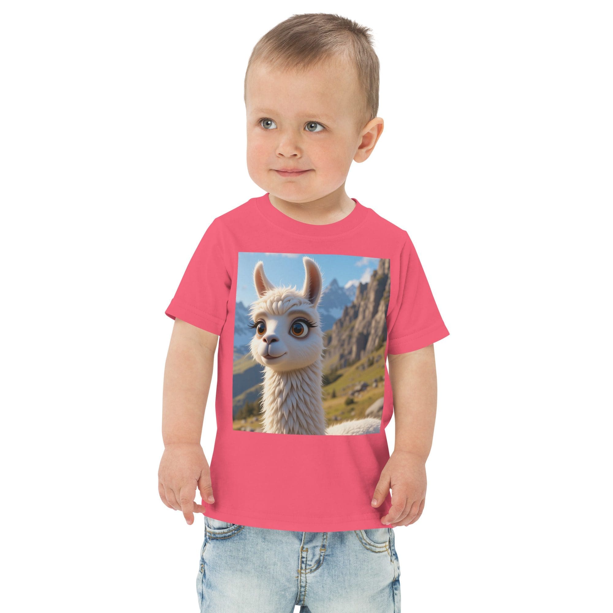 Llama Toddler Jersey T-Shirt | Organic Cotton | 2T to 4T - Image 8