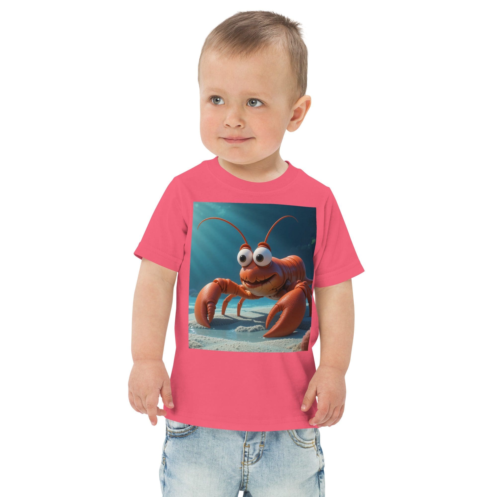 Lobster Toddler Jersey T-Shirt | Organic Cotton | 2T to 4T - Image 8