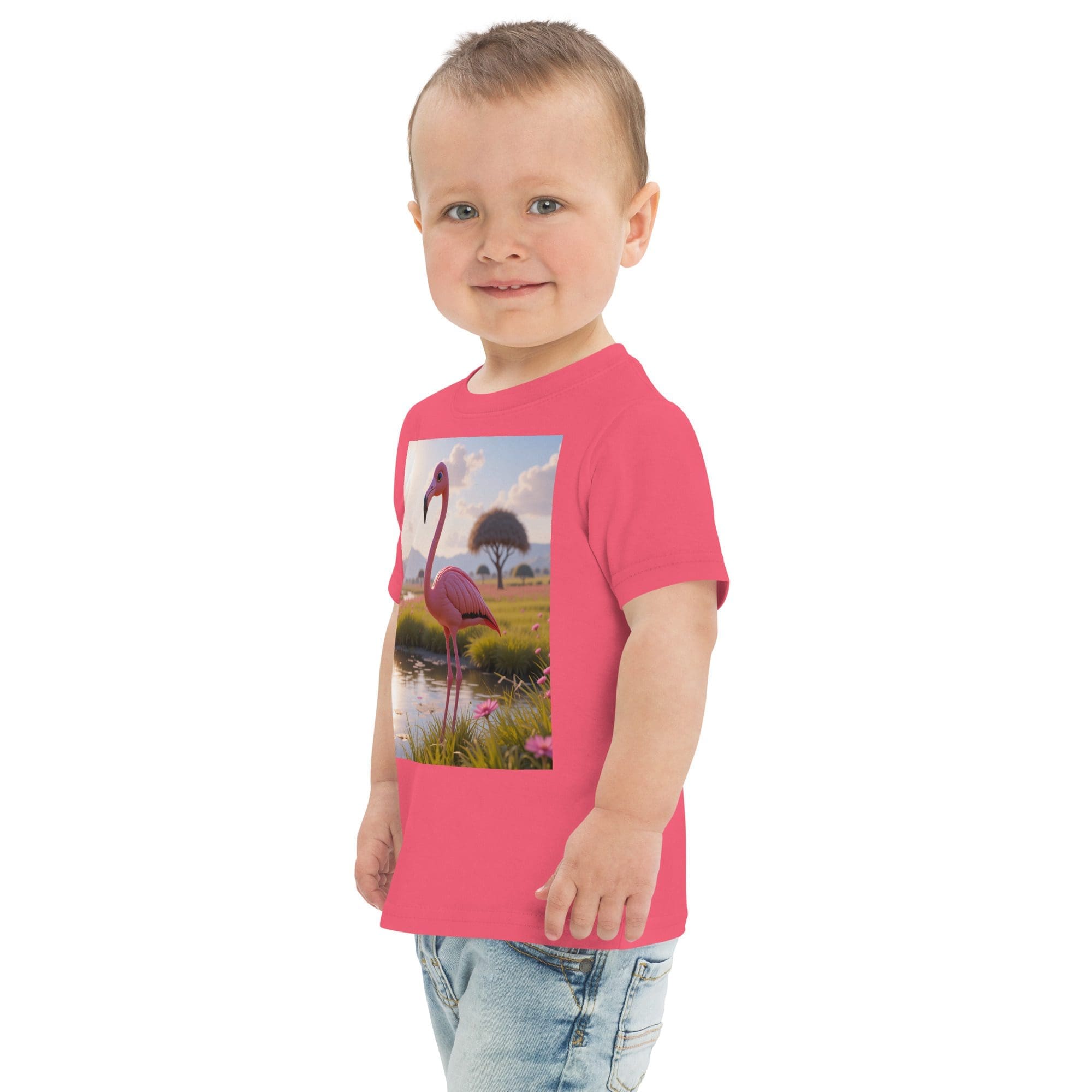 Flamingo Toddler Jersey T-Shirt | Organic Cotton | 2T to 4T - Image 10