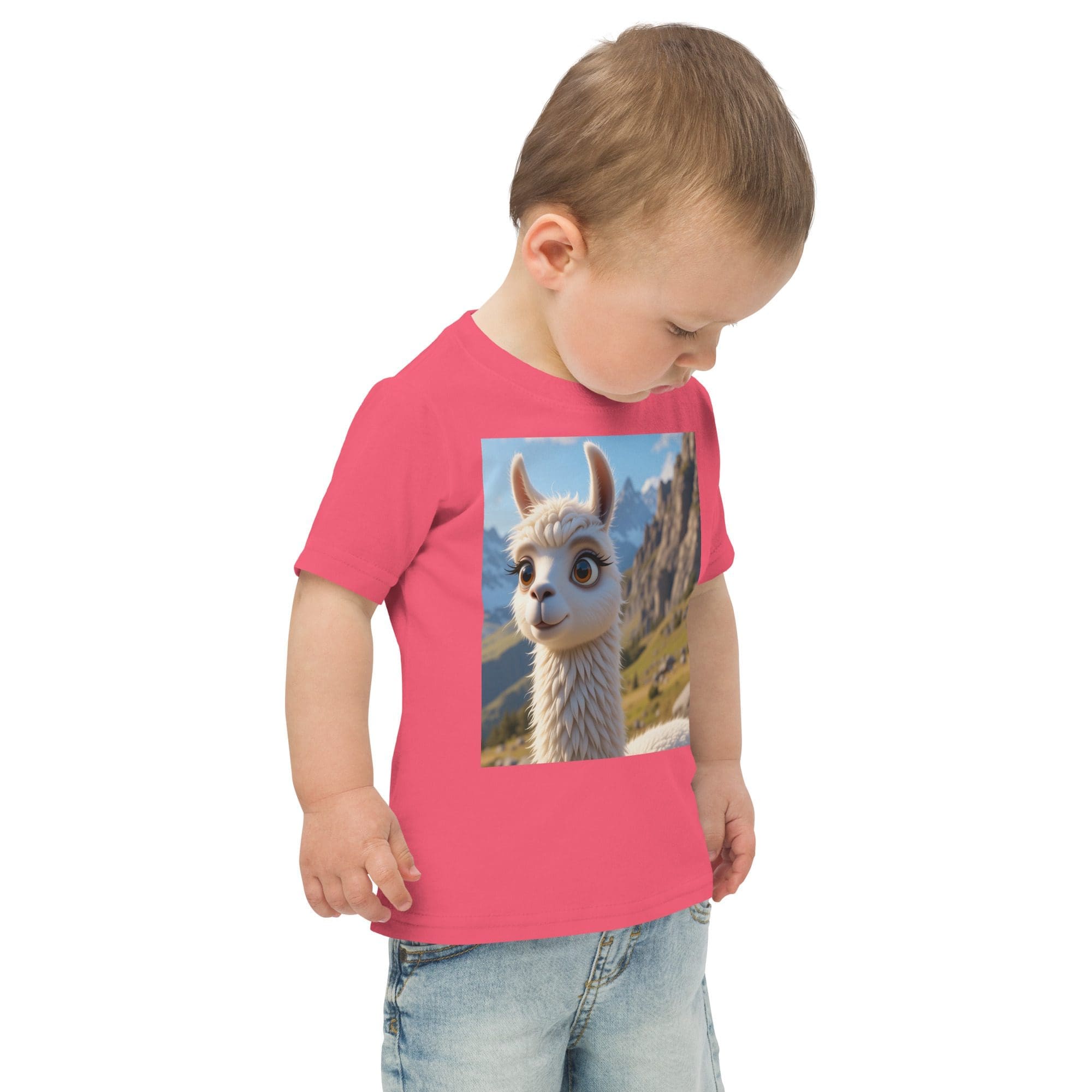 Llama Toddler Jersey T-Shirt | Organic Cotton | 2T to 4T - Image 9