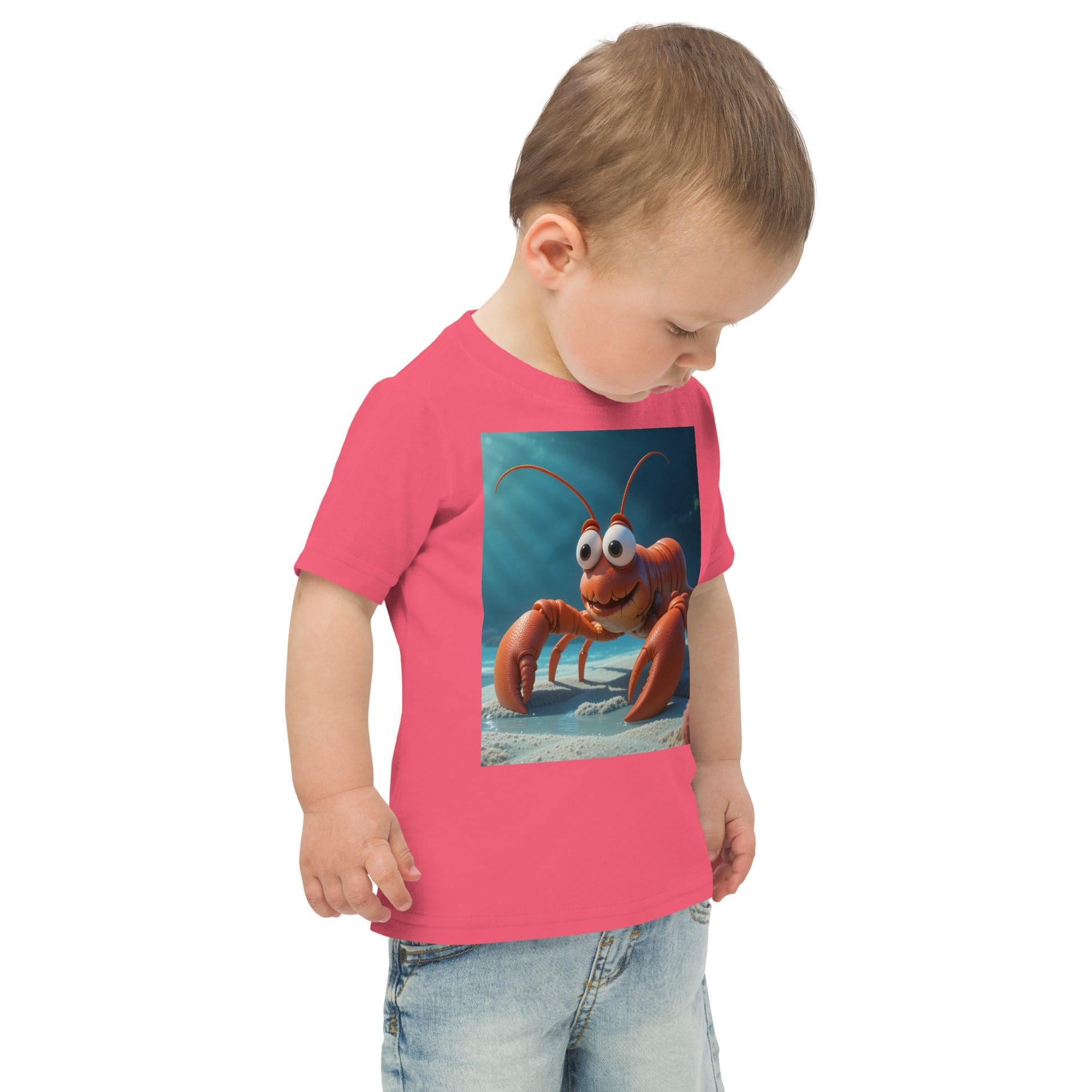 Lobster Toddler Jersey T-Shirt | Organic Cotton | 2T to 4T - Image 9