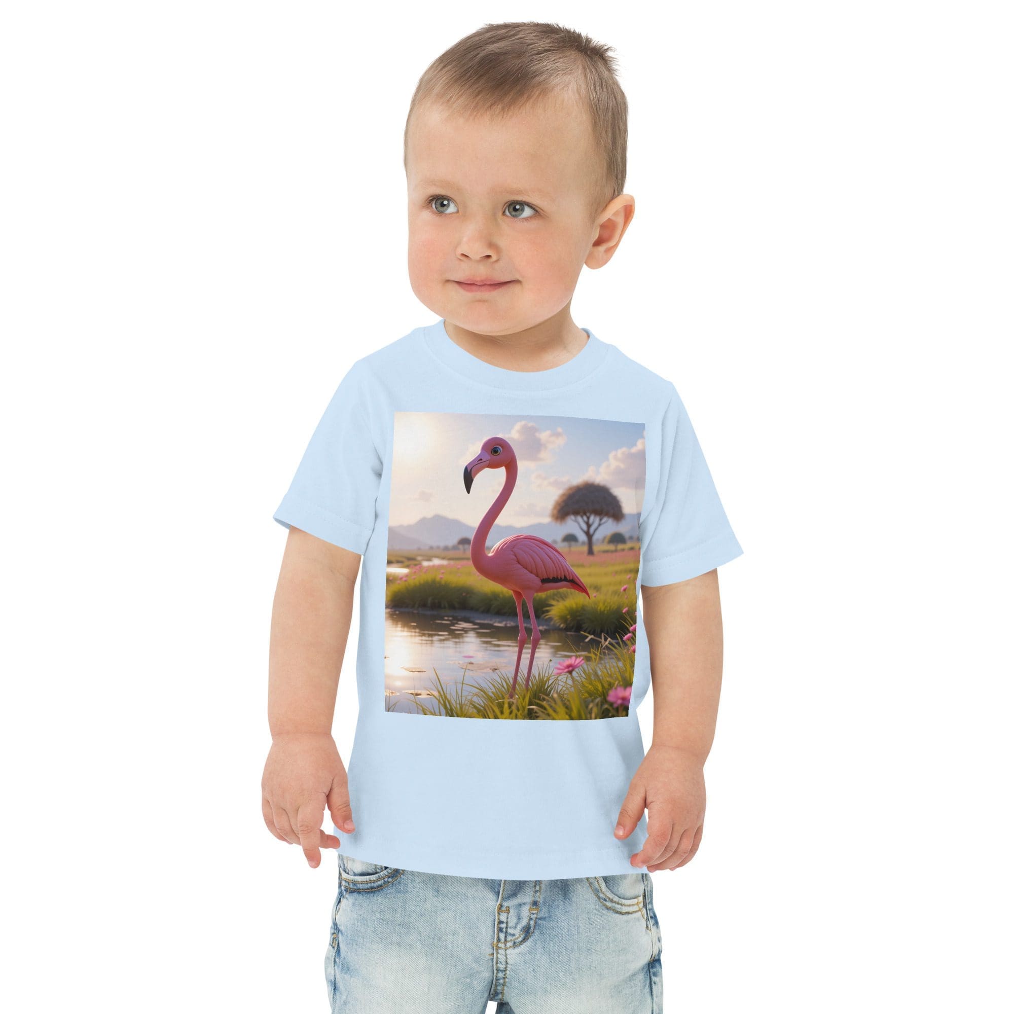 Flamingo Toddler Jersey T-Shirt | Organic Cotton | 2T to 4T - Image 14