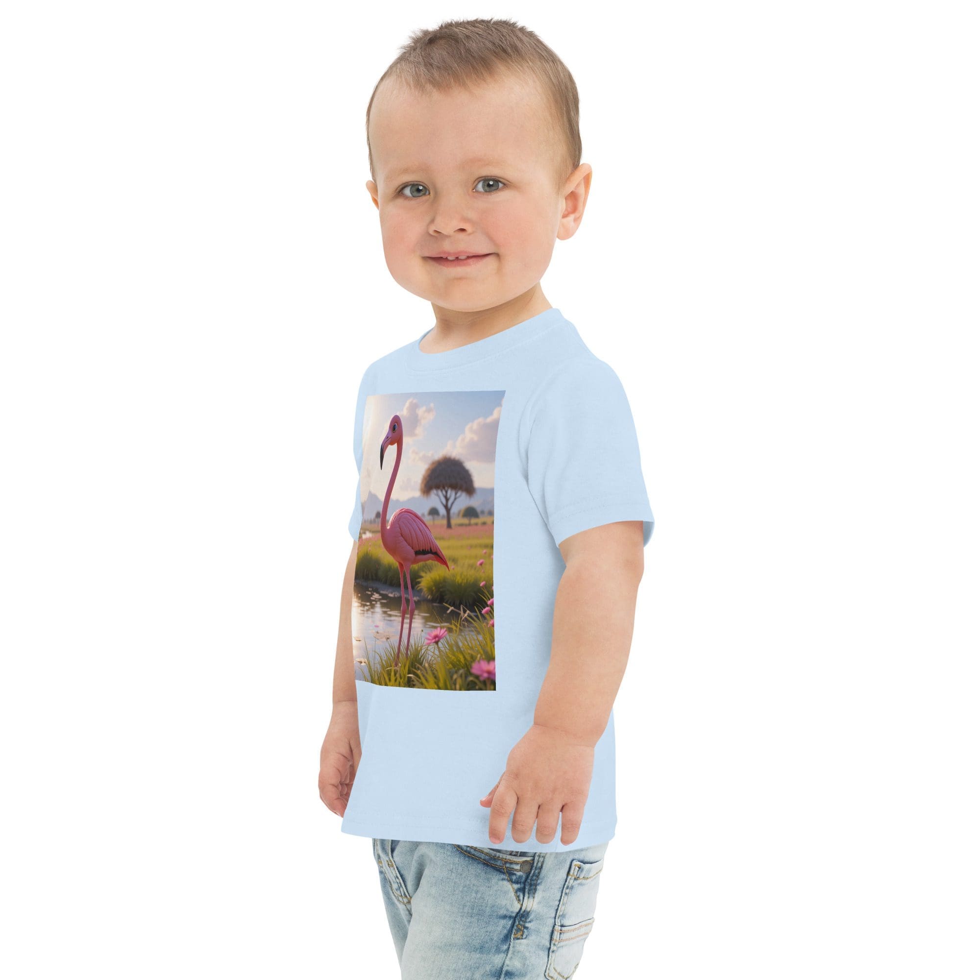 Flamingo Toddler Jersey T-Shirt | Organic Cotton | 2T to 4T - Image 16