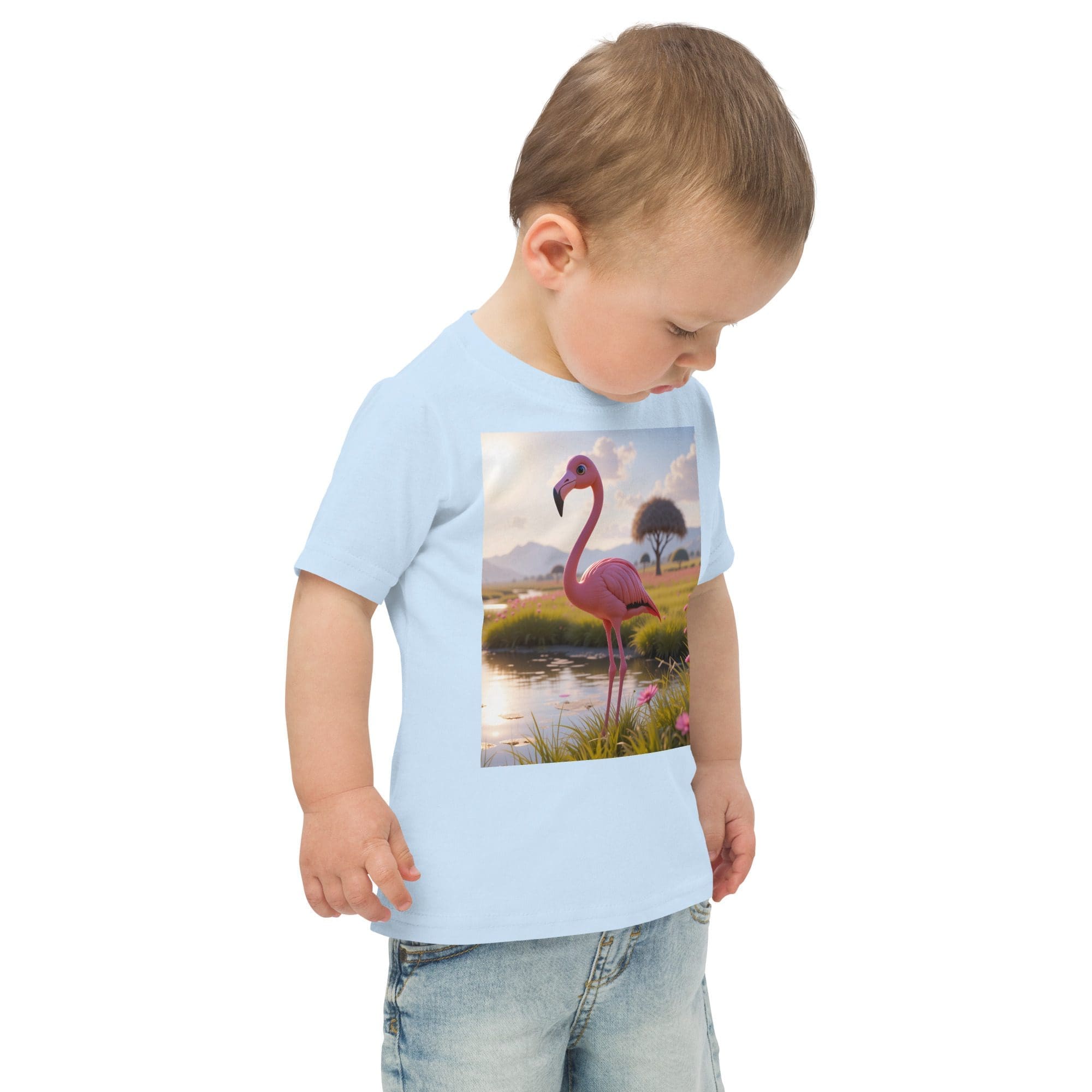 Flamingo Toddler Jersey T-Shirt | Organic Cotton | 2T to 4T - Image 15