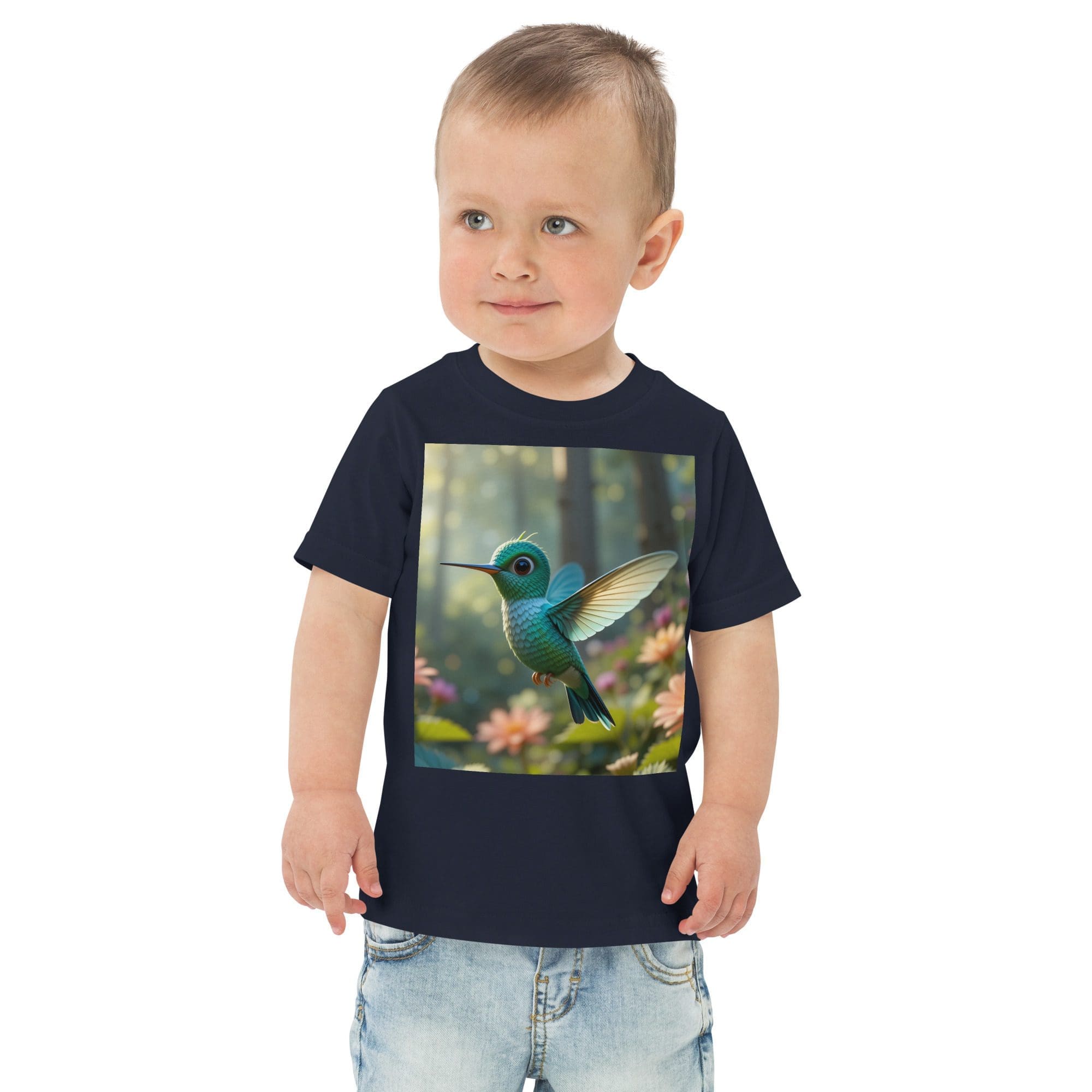 Hummingbird Toddler Jersey T-Shirt | Organic Cotton | 2T to 4T - Image 5
