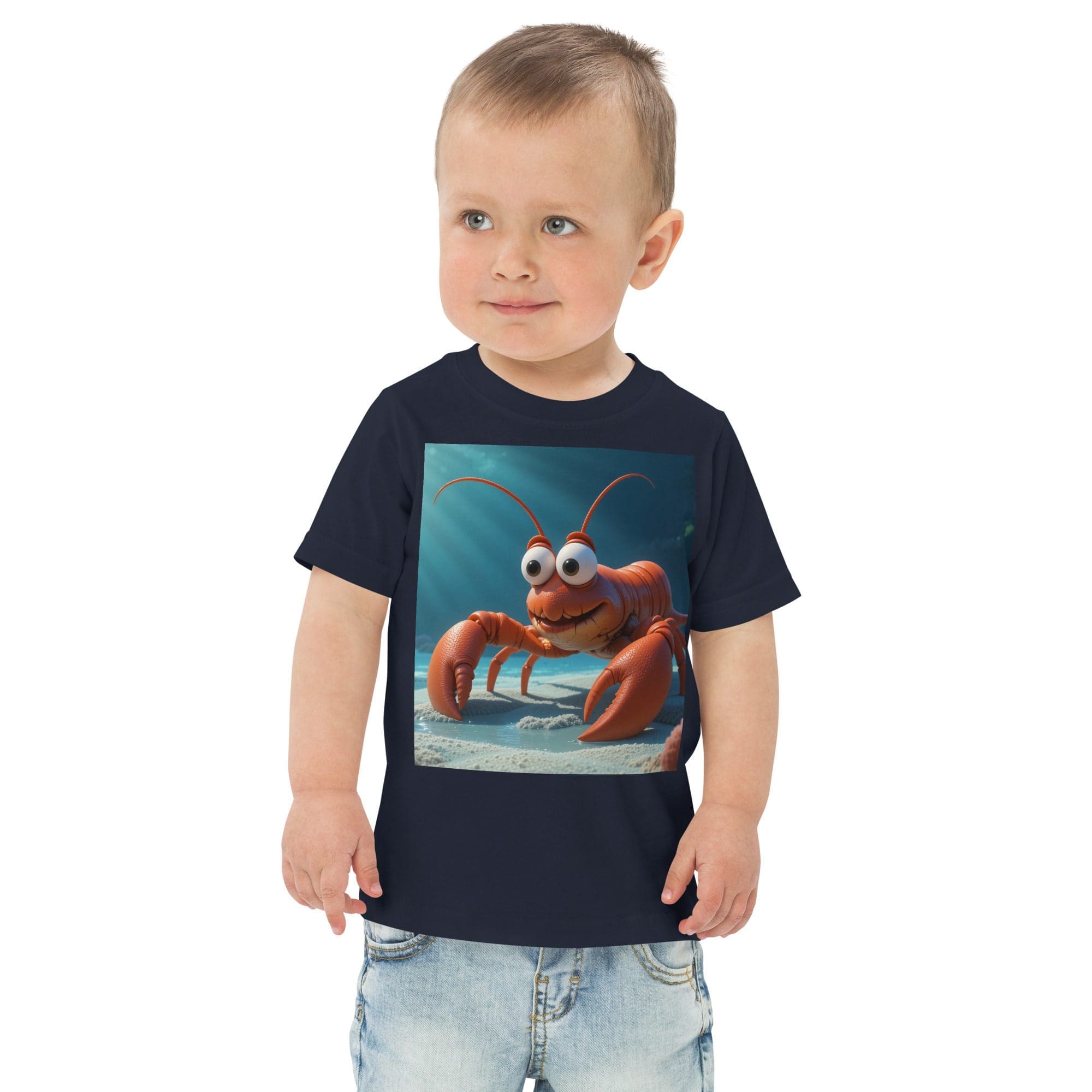 Lobster Toddler Jersey T-Shirt | Organic Cotton | 2T to 4T - Image 5