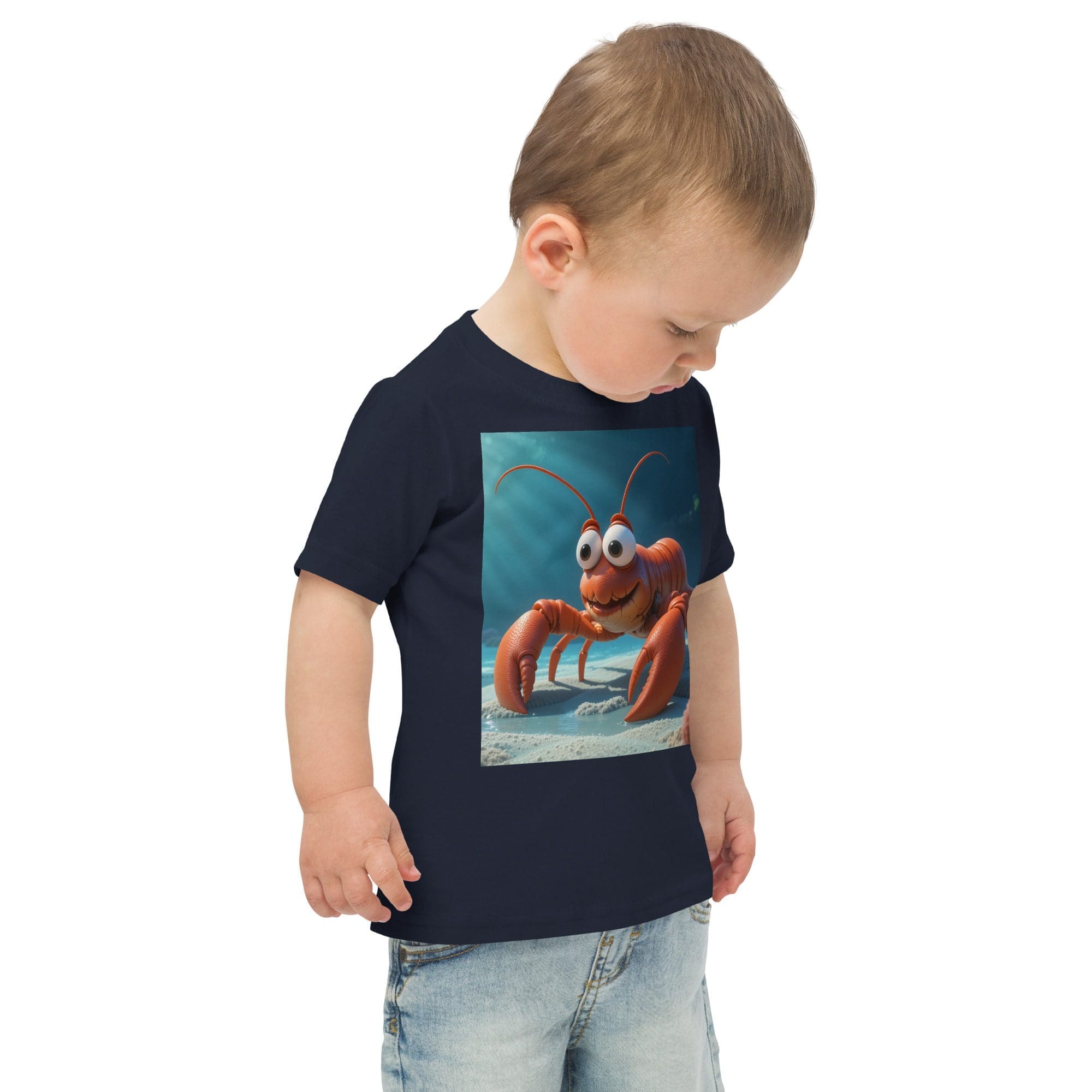 Lobster Toddler Jersey T-Shirt | Organic Cotton | 2T to 4T - Image 6